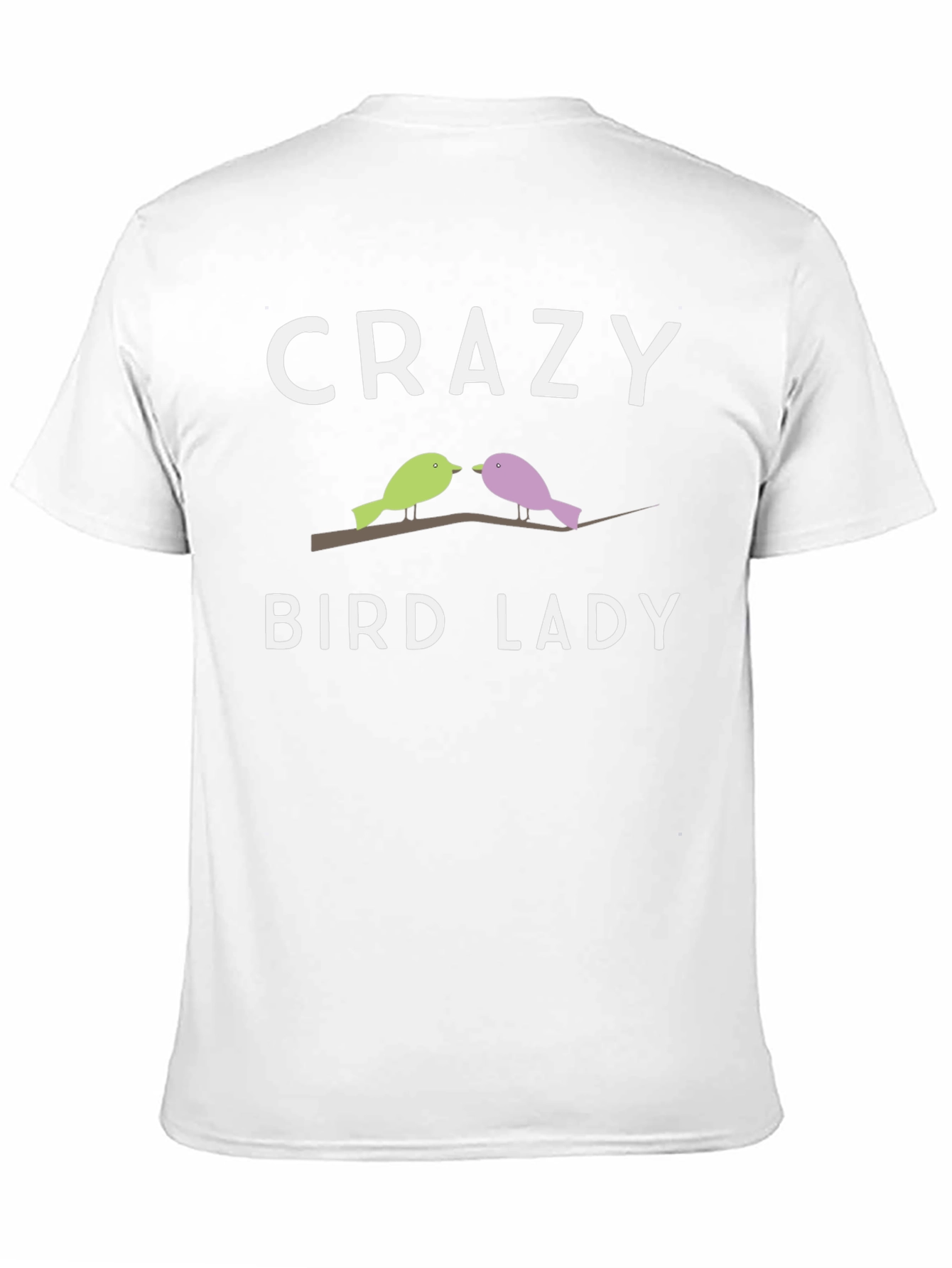 Black Crazy Bird Lady T-Shirt - Unique Bird Lover Gift view 11