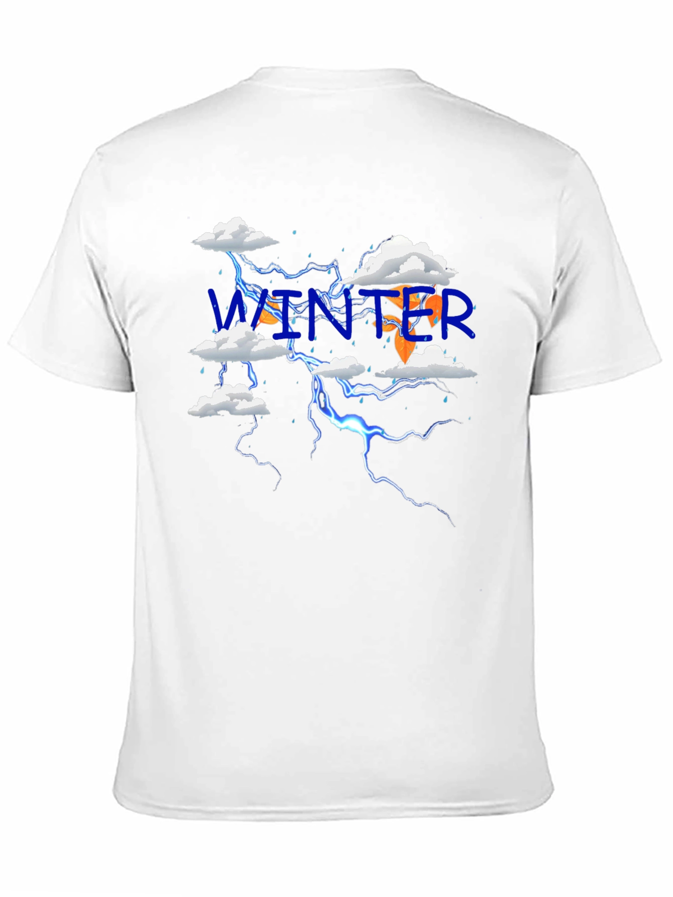 Black Winter Lightning T-Shirt view 11