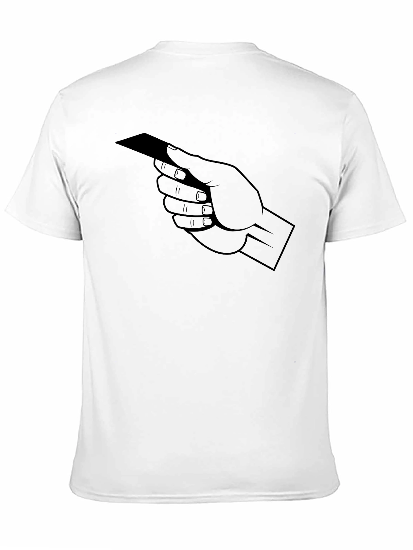 Black Hand Holding Card Graphic T-Shirt - Black view 11