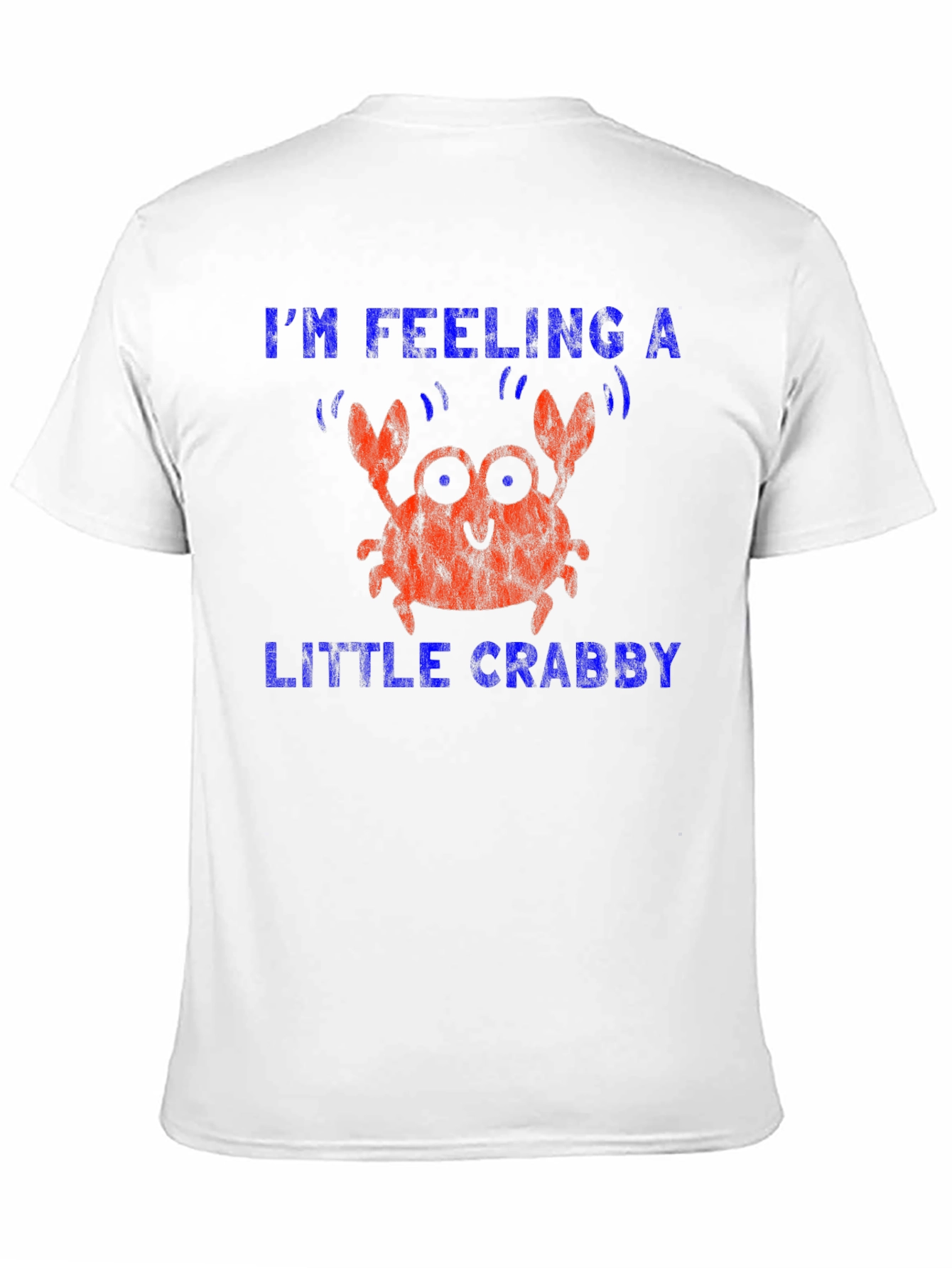 Black Feeling Crabby T-Shirt - Funny Crab Graphic Tee view 11