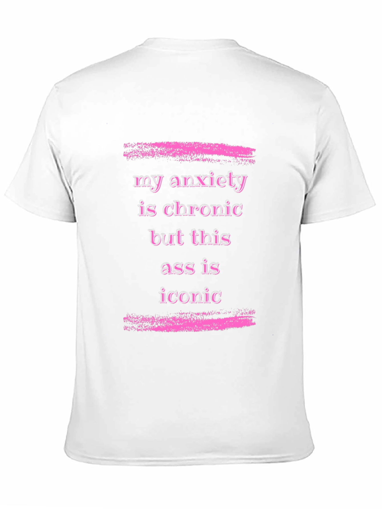 Black Anxiety is Chronic Funny Graphic T-Shirt view 11