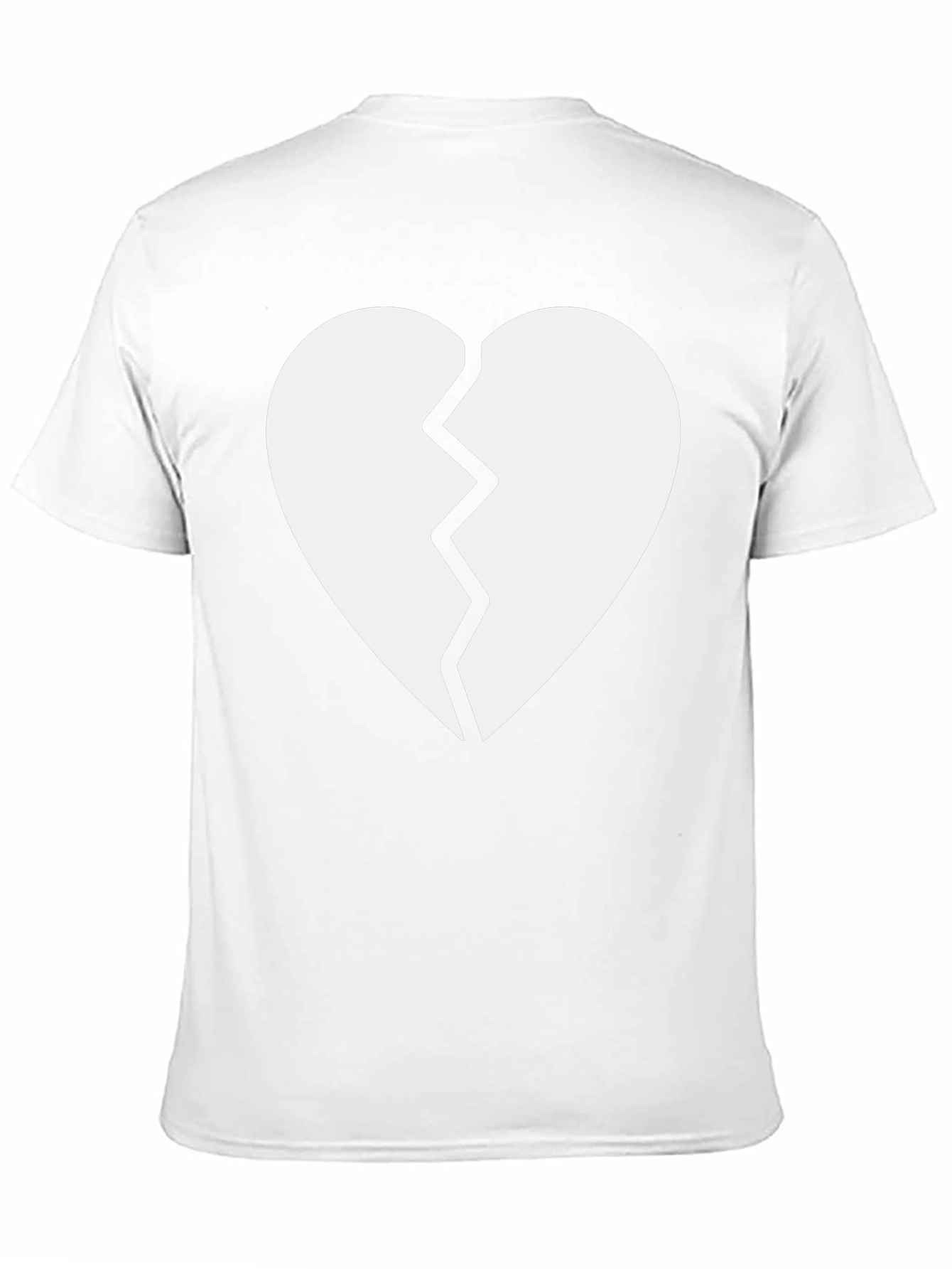 Black Broken Heart Graphic Tee - Trendy Casual Wear view 11