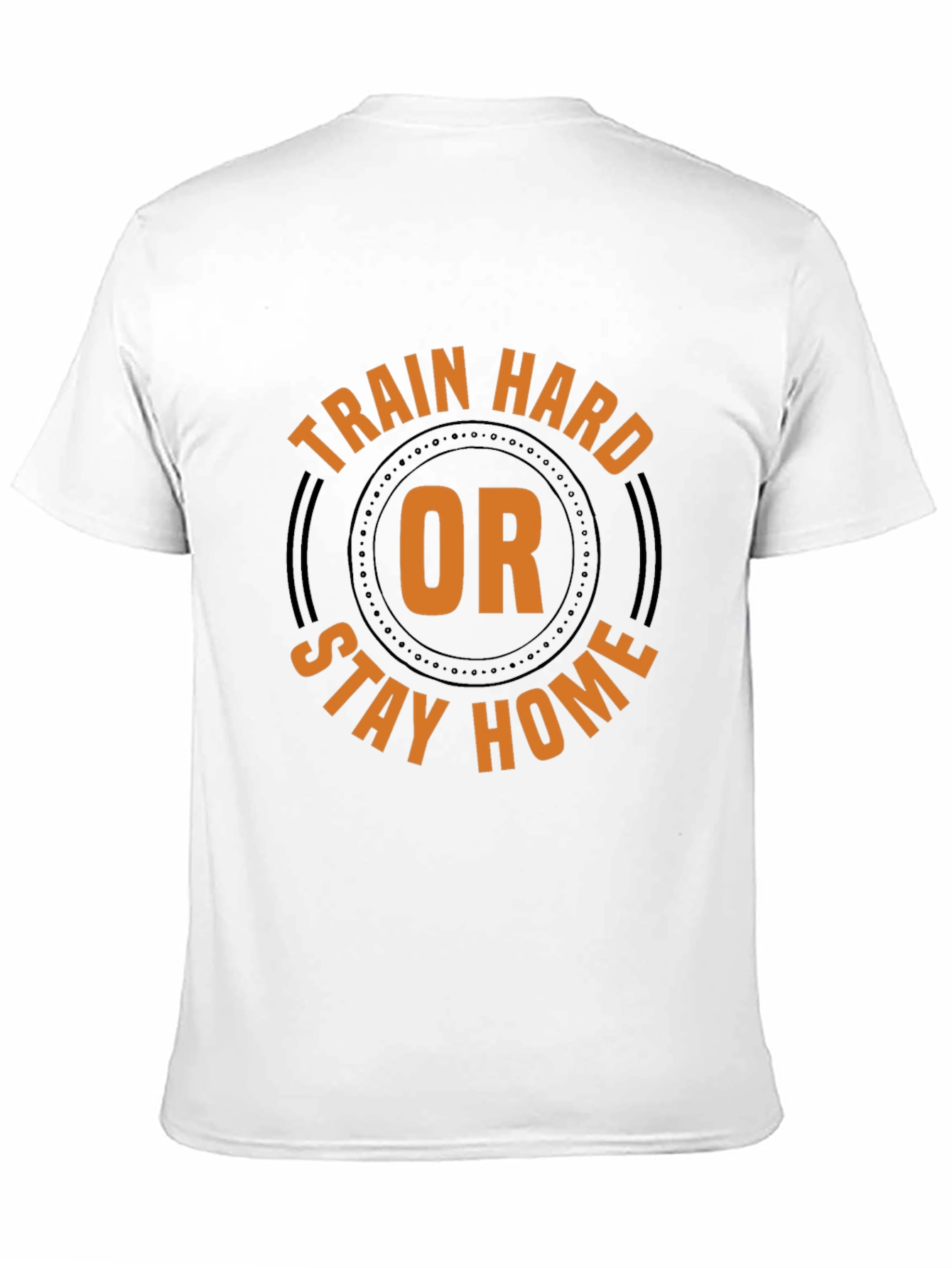 Black Train Hard or Stay Home Graphic Tee view 11