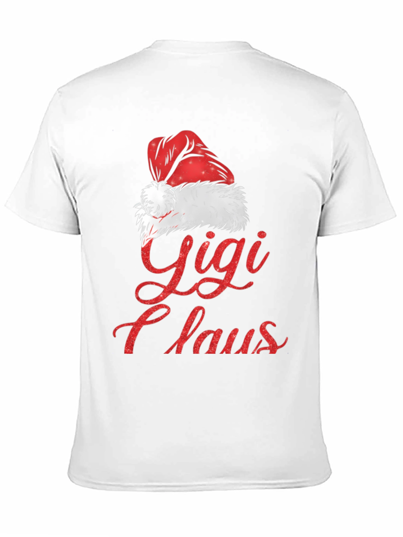 Black Gigi Claus Christmas Graphic Tee Shirt view 11