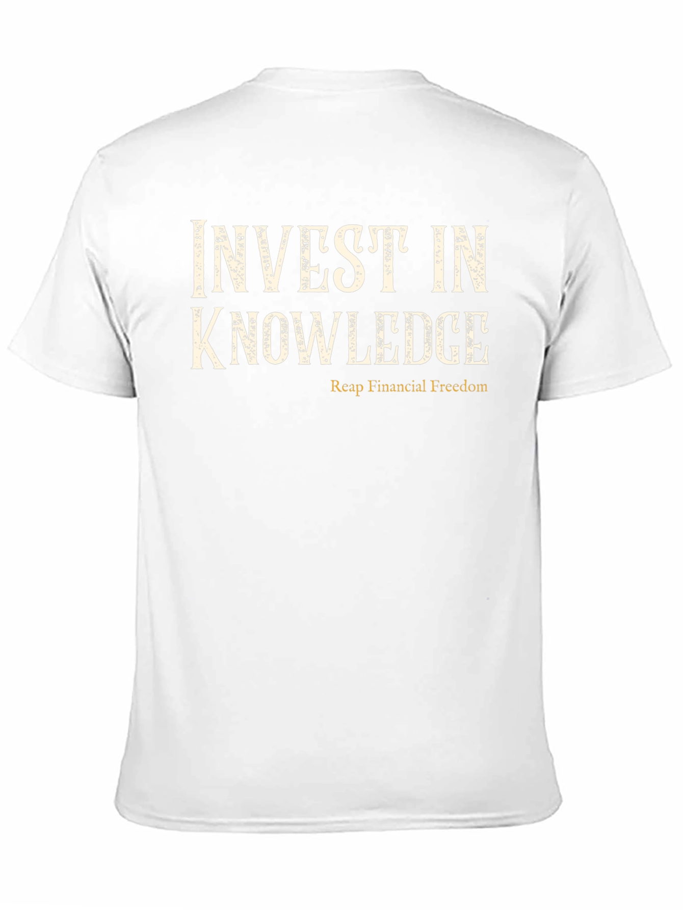 Black Invest in Knowledge T-Shirt - Financial Freedom view 11