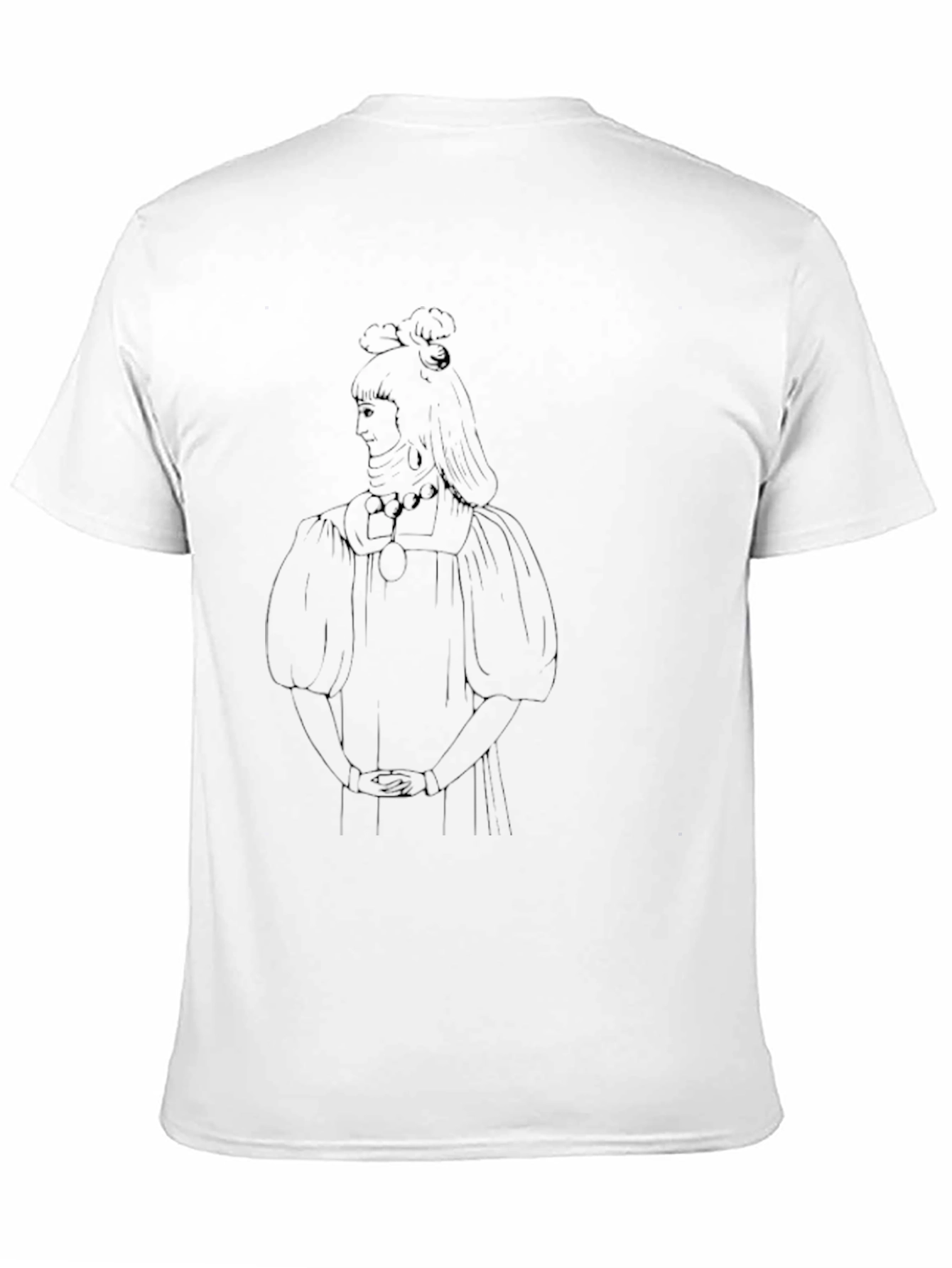 Black Line Art T-Shirt - Stylish Graphic Tee view 11