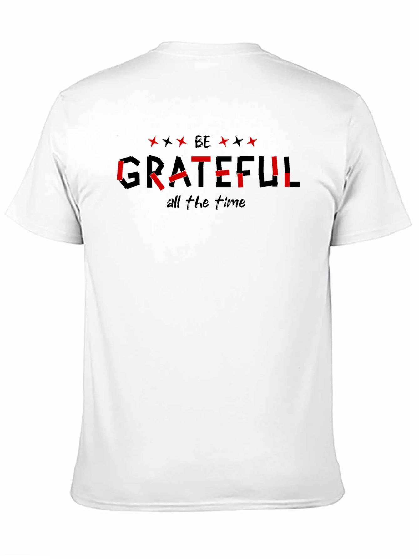 Black Be Grateful T-Shirt - Stylish Black Tee view 11
