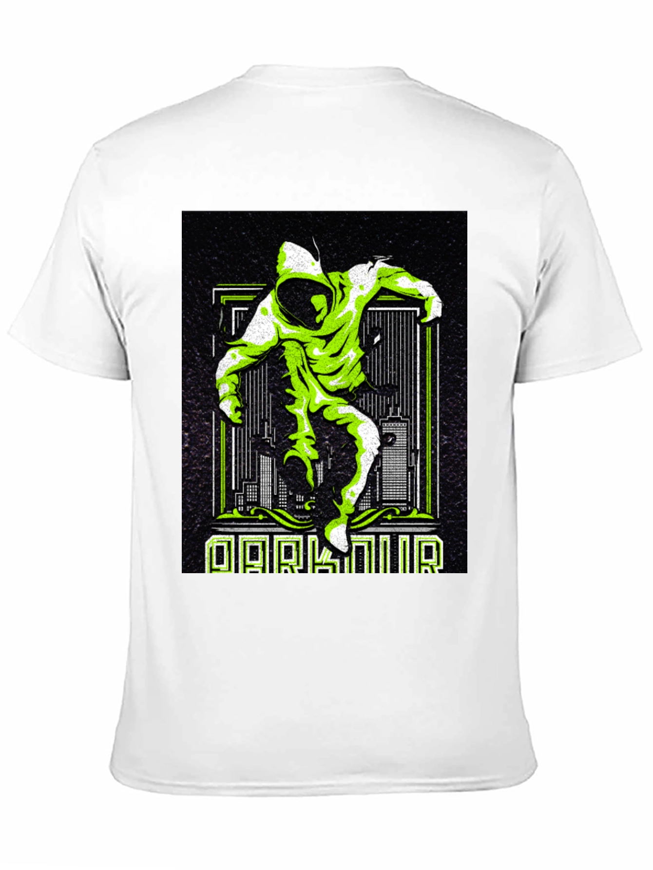 Black Urban Style Graphic Print Tee view 11