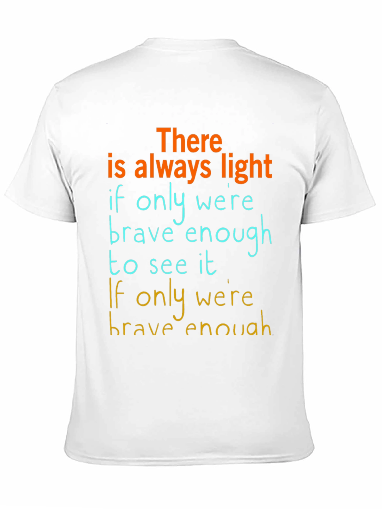 Black Inspirational Graphic T-Shirt: Always Light view 11