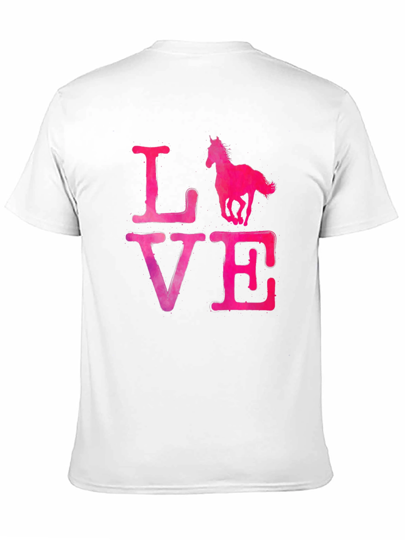 Black Love Horse T-Shirt - Black view 11