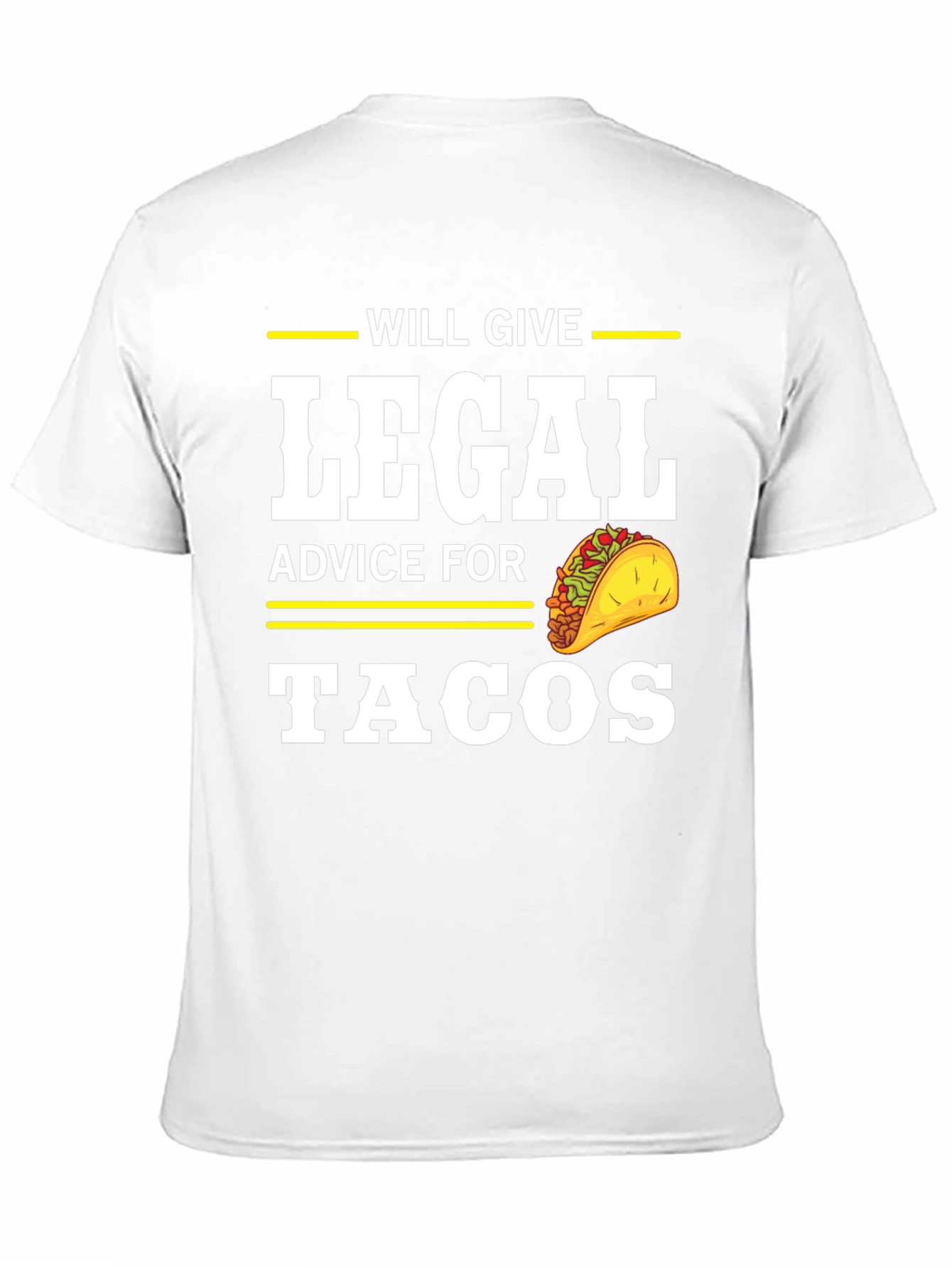 Black Will Give Legal Advice for Tacos T-Shirt view 11