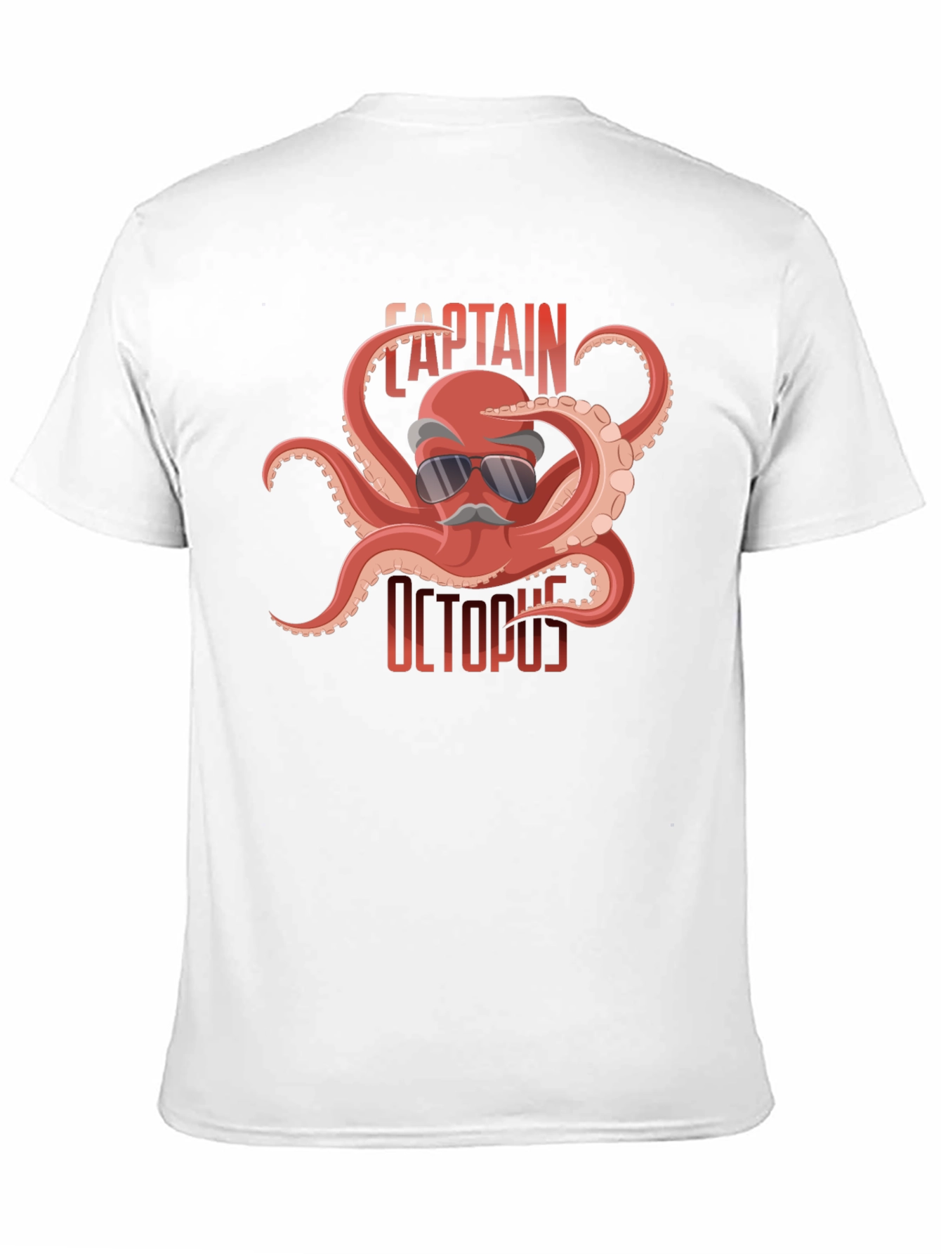 Black Captain Octopus Graphic Tee - Black Cotton Shirt view 11