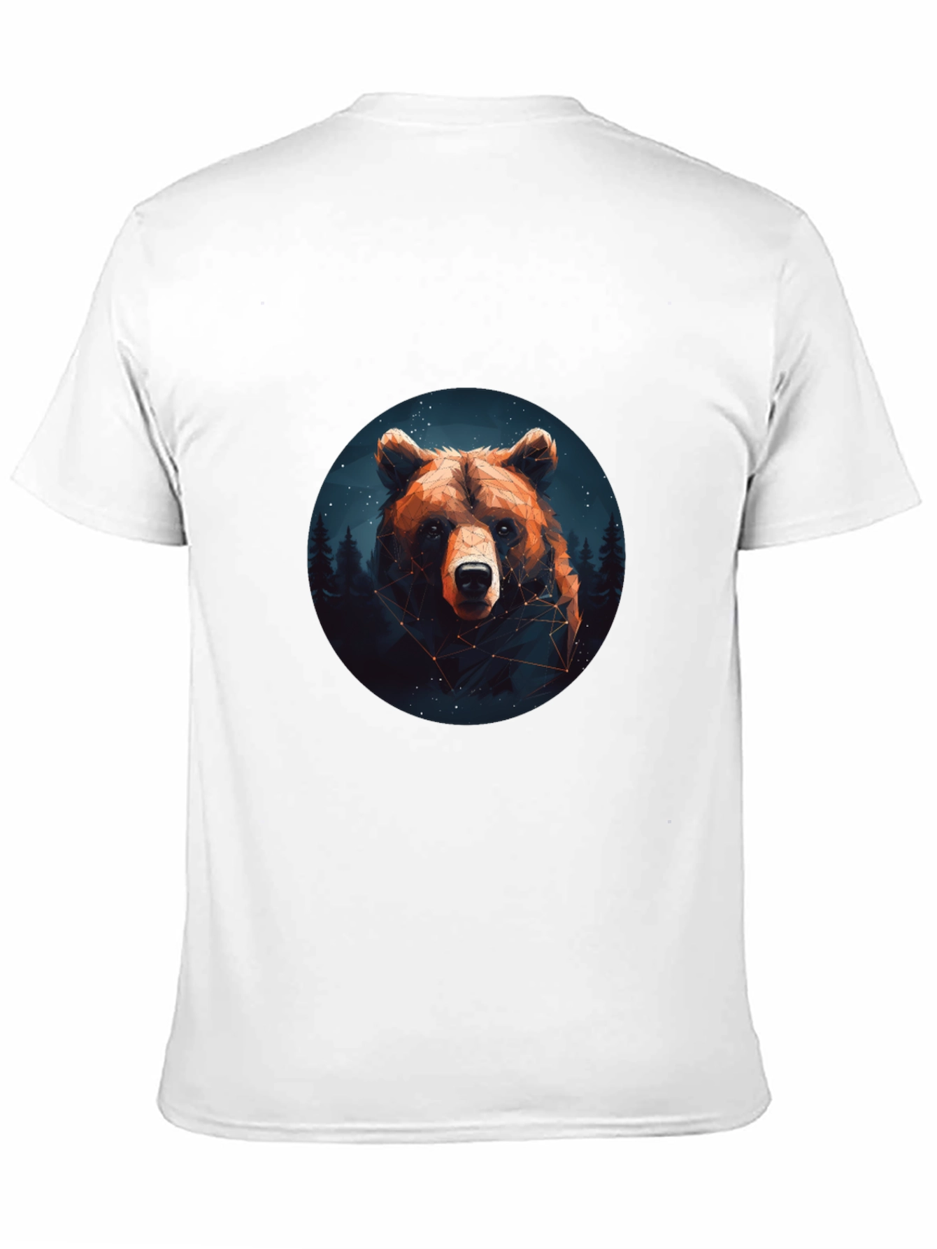 Black Bear Constellation Graphic Black T-Shirt view 11