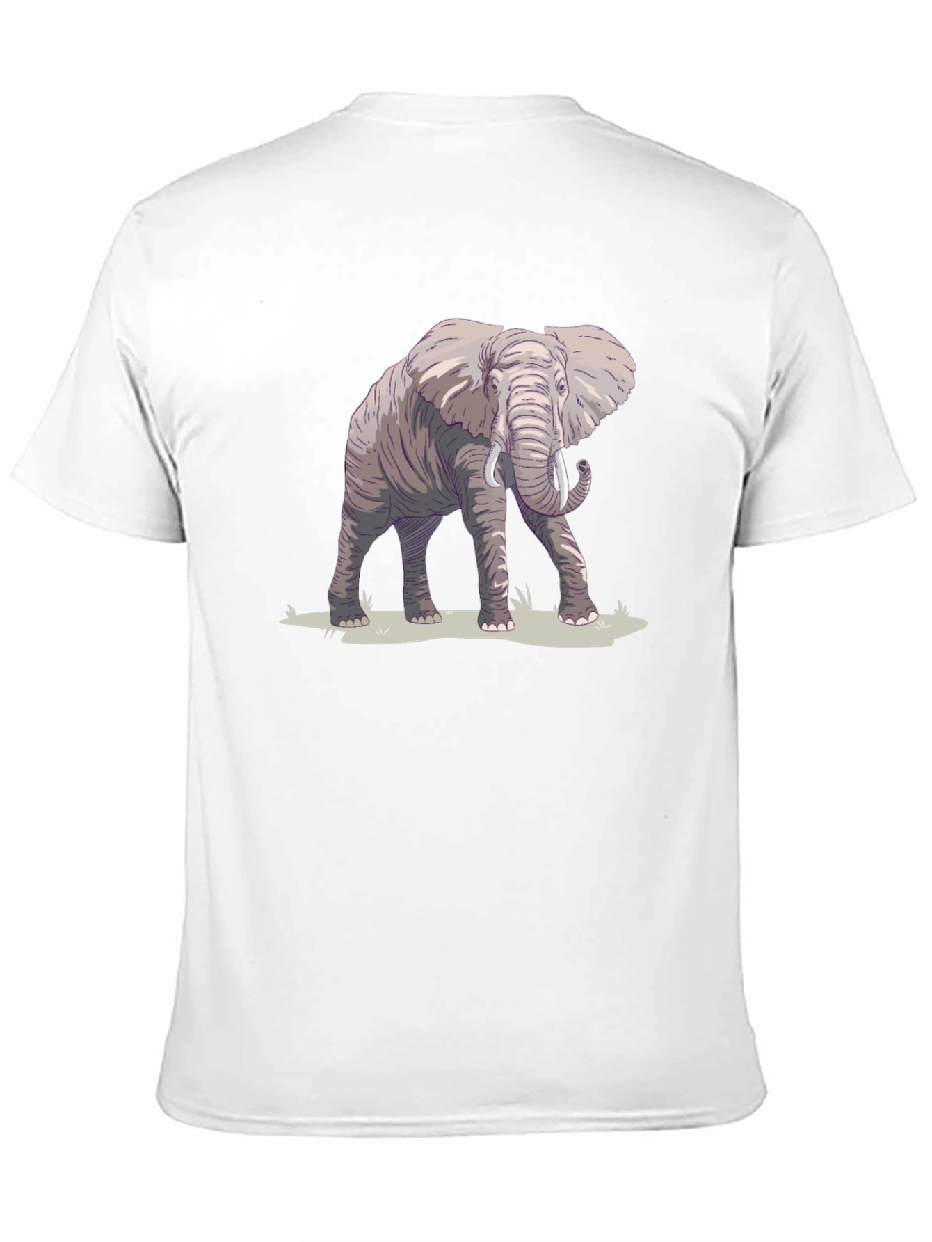 Black Elephant Graphic Print Black T-Shirt view 11