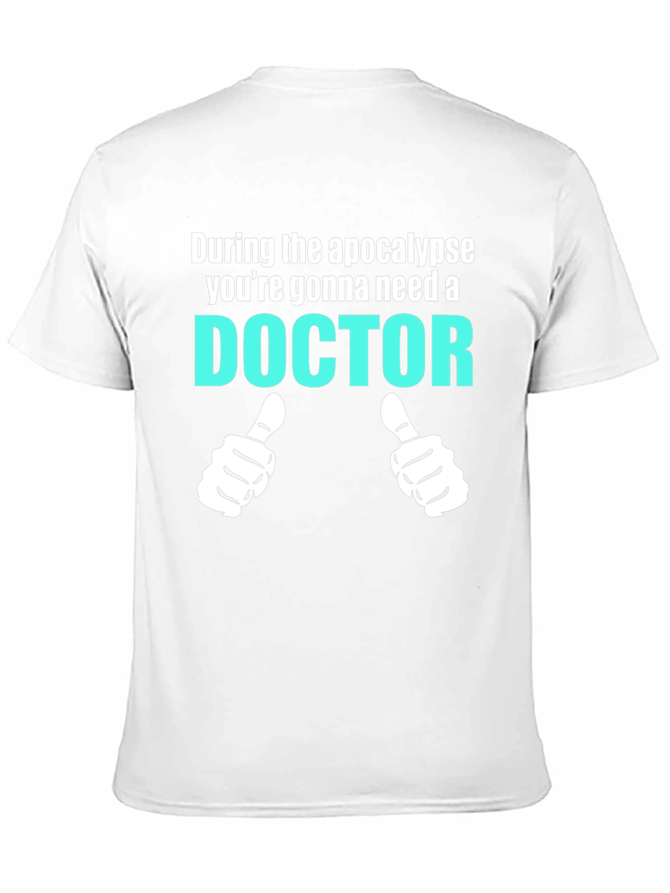 Black Apocalypse Doctor T-Shirt Funny Novelty Tee view 11