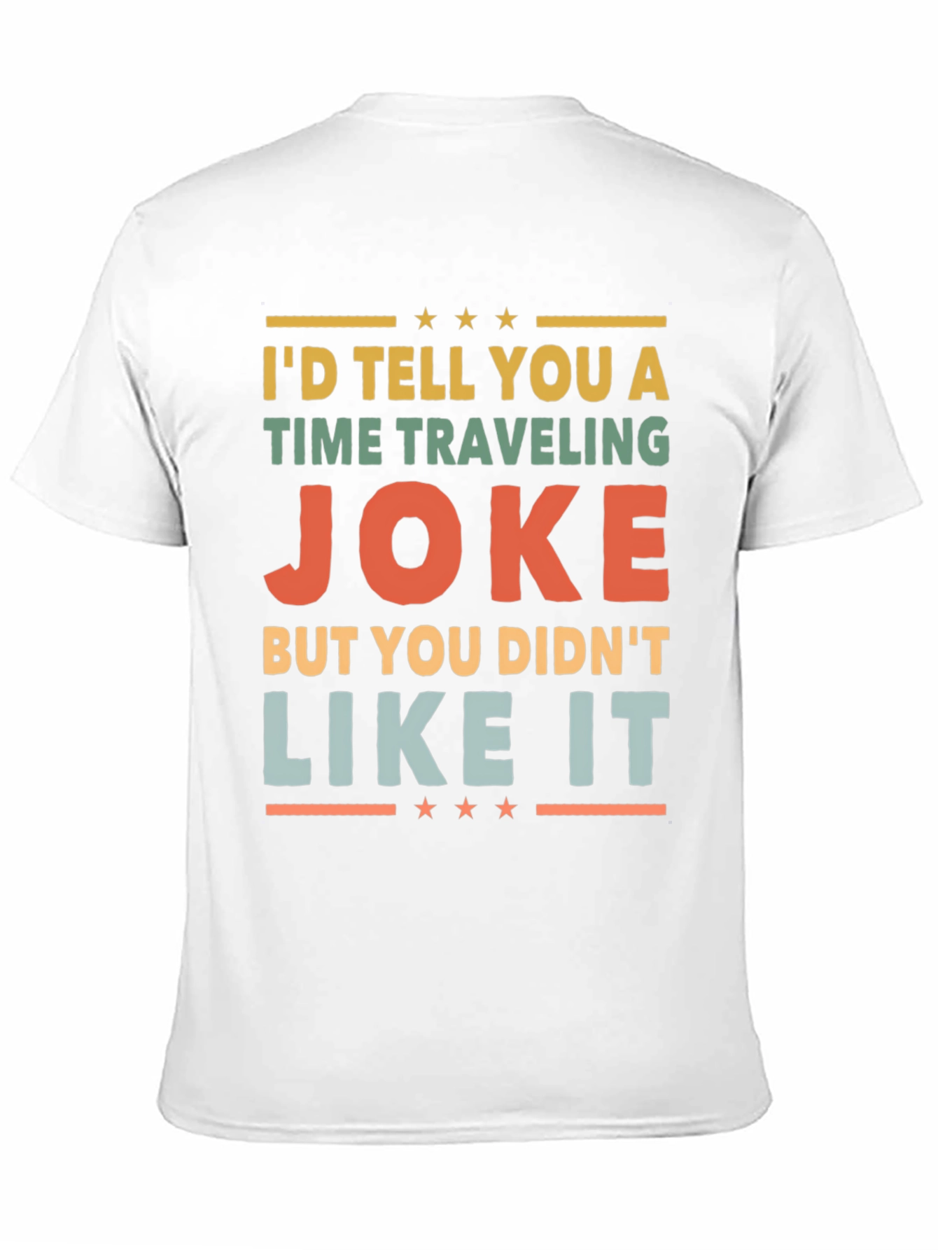 Black Time Traveling Joke Graphic Tee view 11
