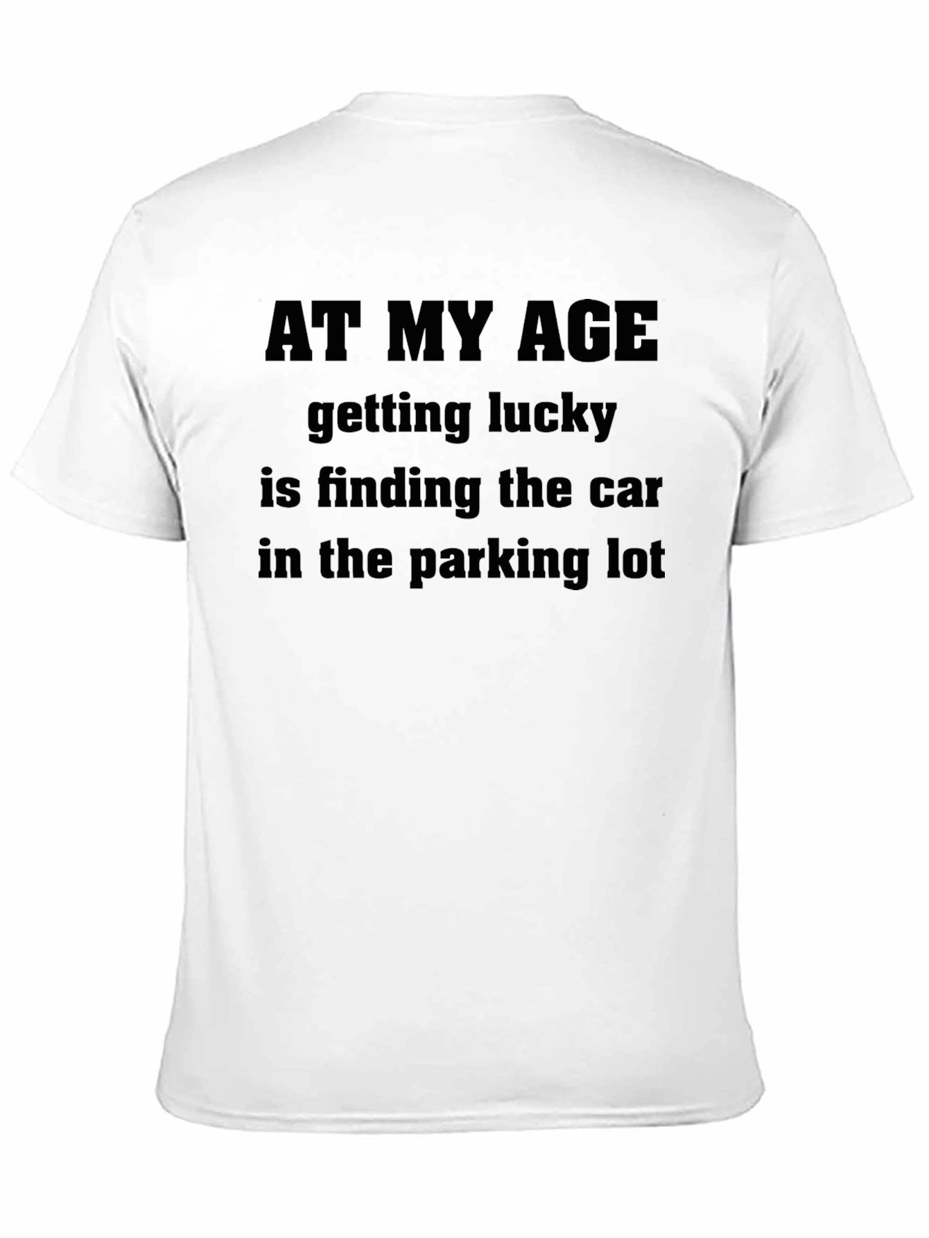Black Funny "At My Age" Graphic Tee - Black view 11