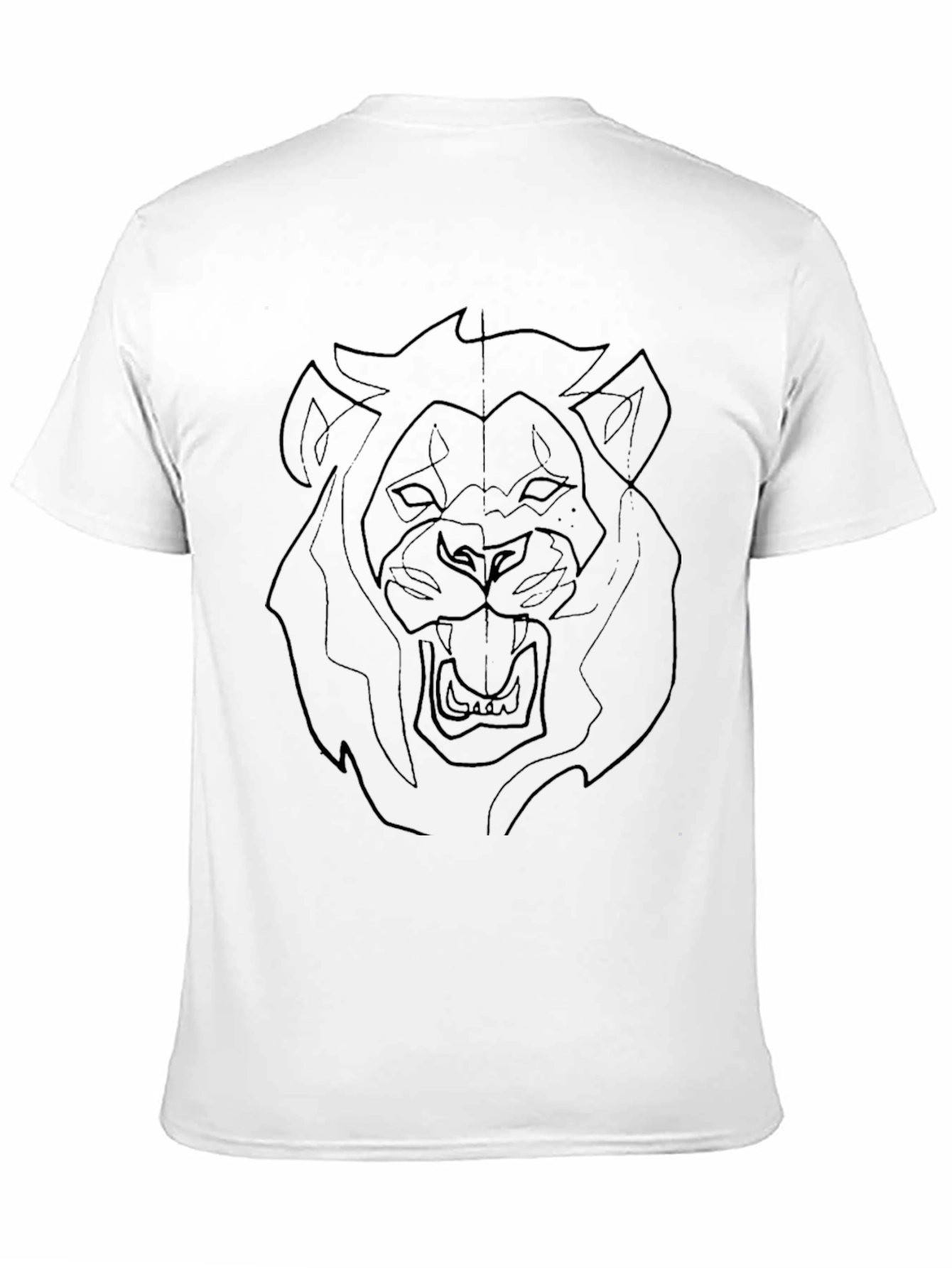 Black Lion Graphic Black T-Shirt view 11