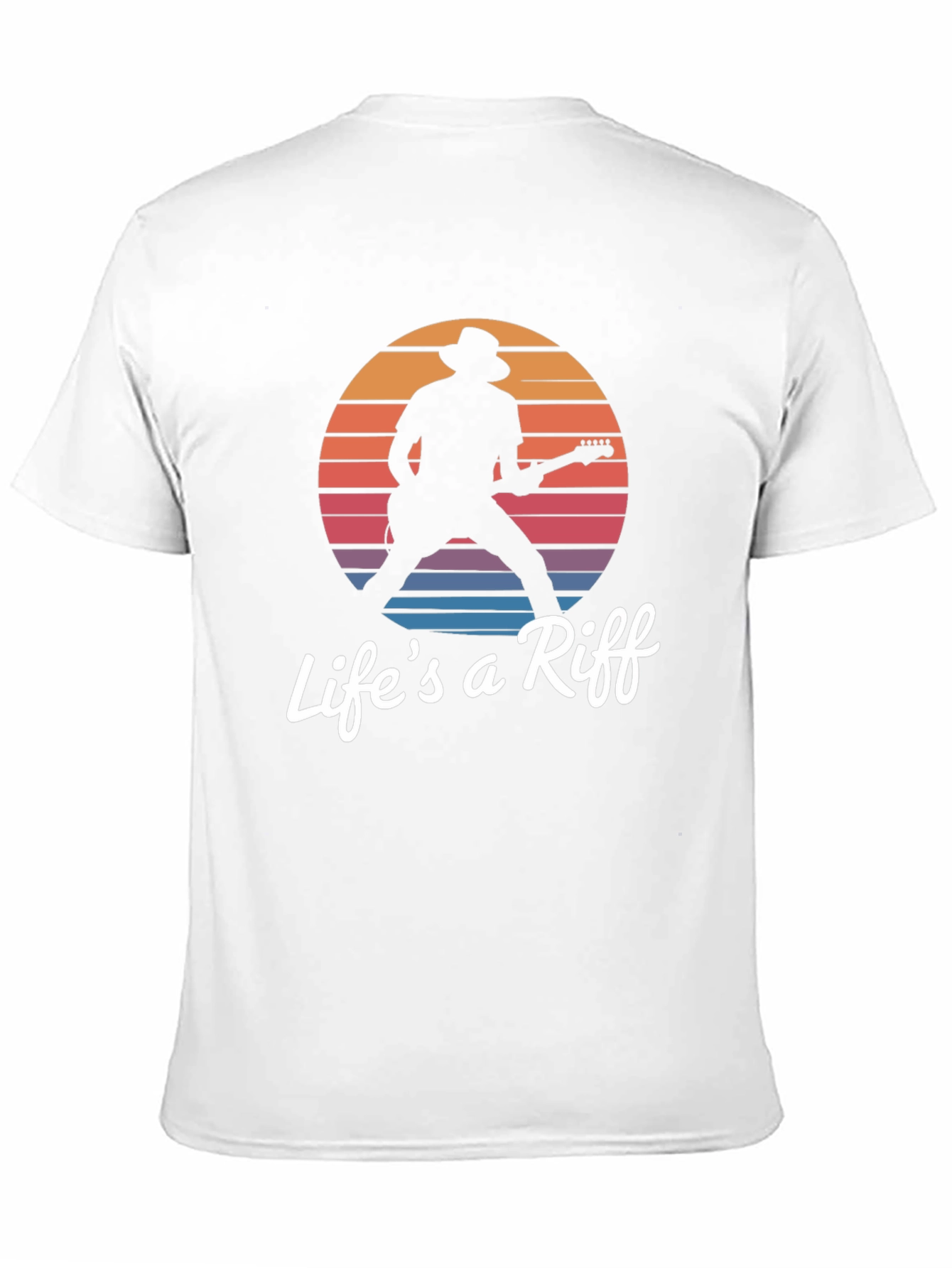 Black Life's a Riff Graphic Tee - Music Lover T-Shirt view 11