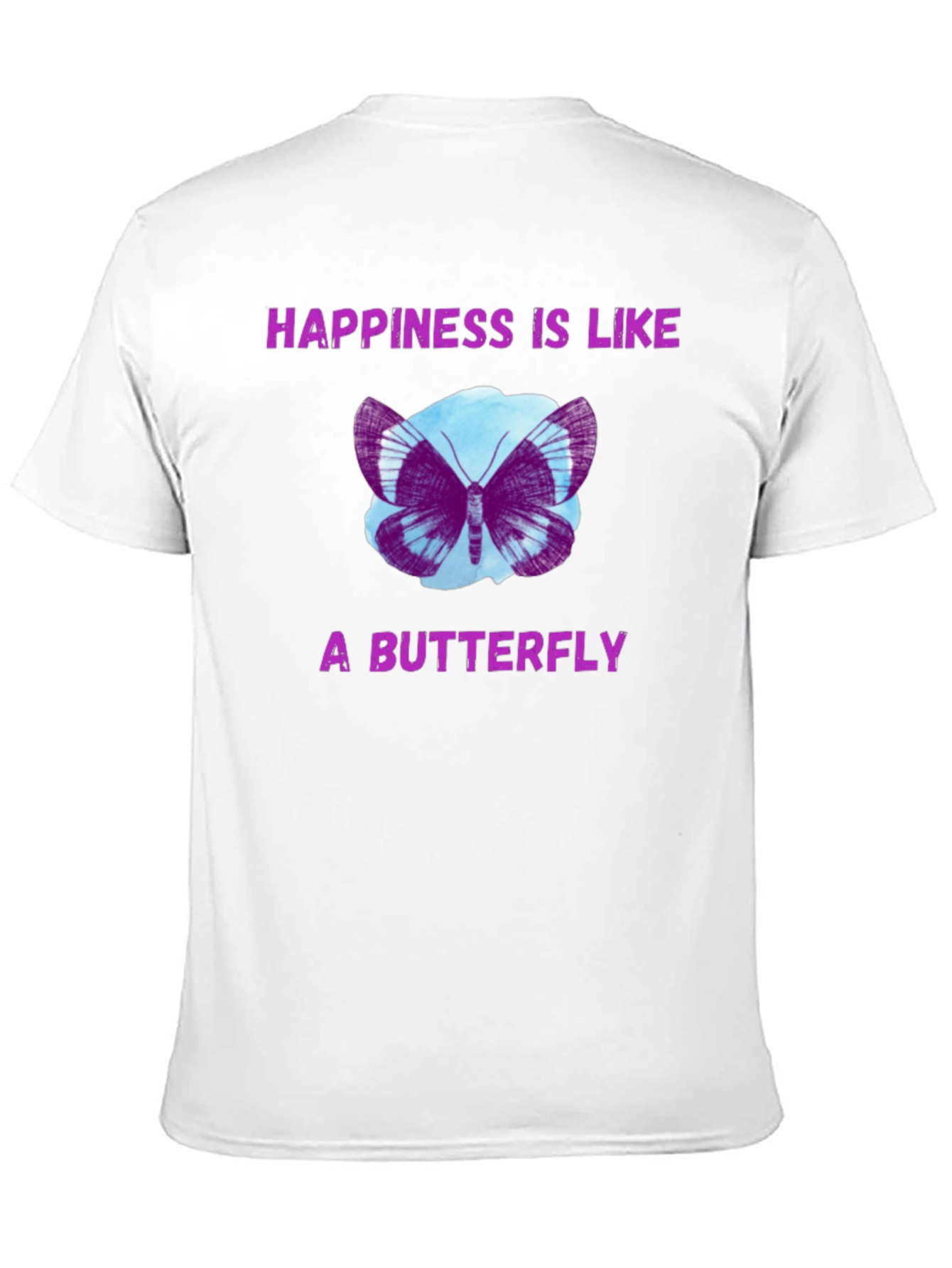 Black Happiness Butterfly Graphic Tee view 11