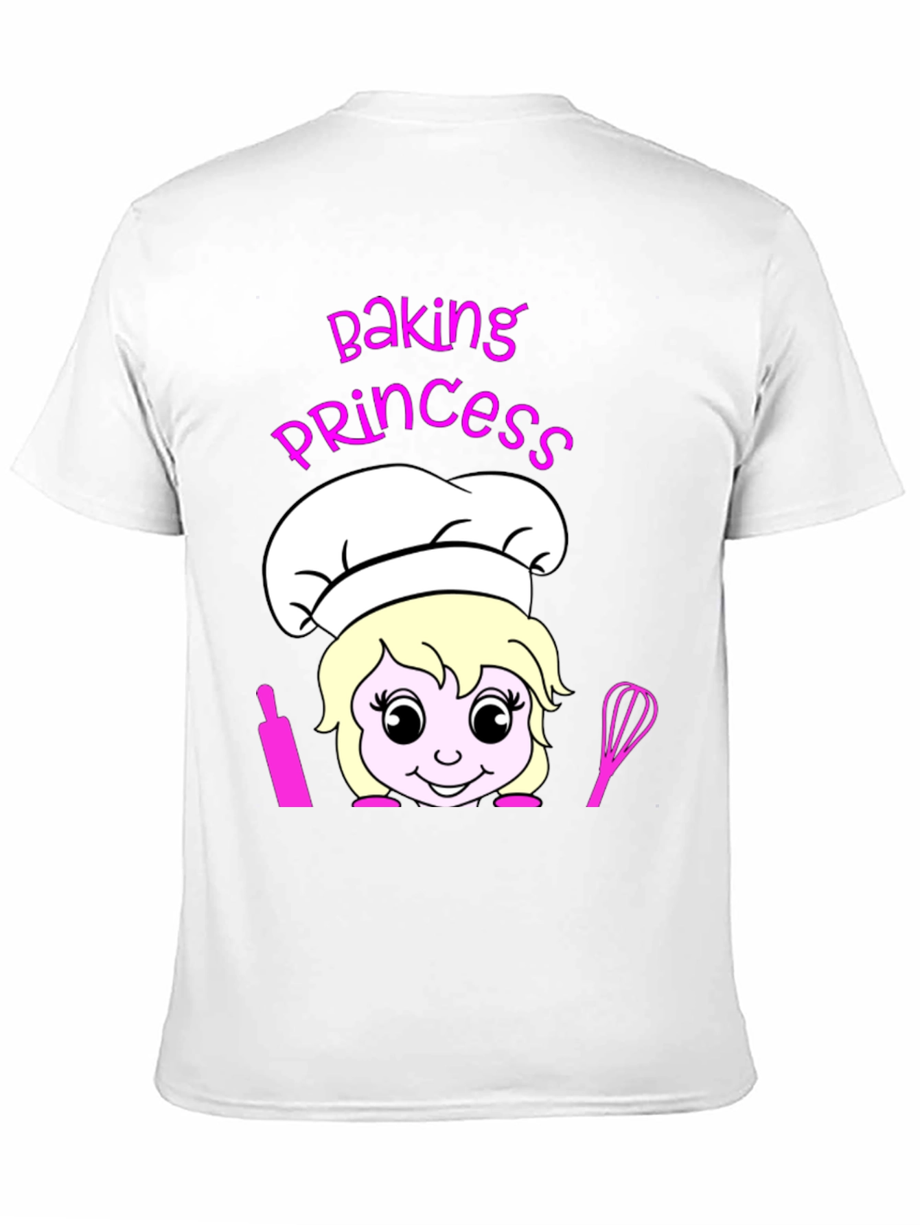 Black Baking Princess T-Shirt - Chef Cartoon Tee view 11