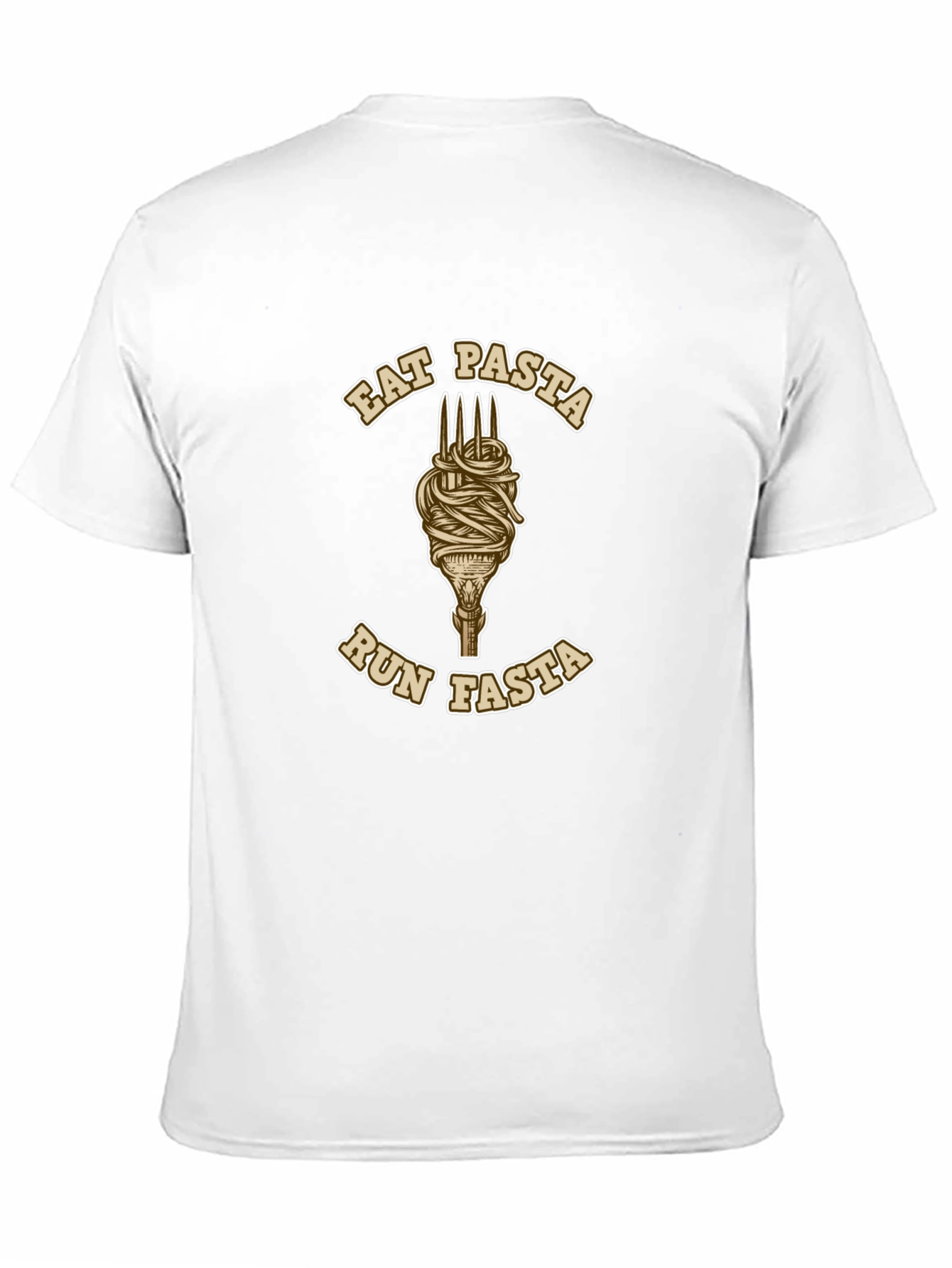 Black Eat Pasta Run Fasta Graphic Tee view 11