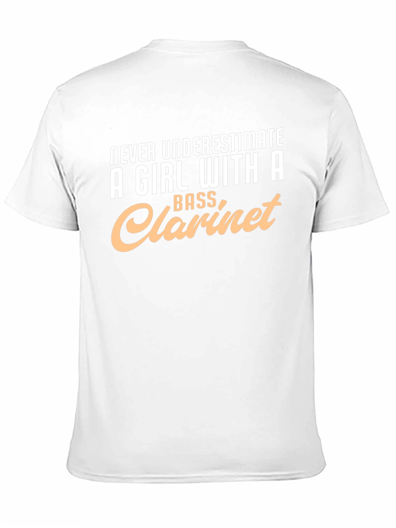 Black Bass Clarinet Girl T-Shirt - Music Lover Tee view 11