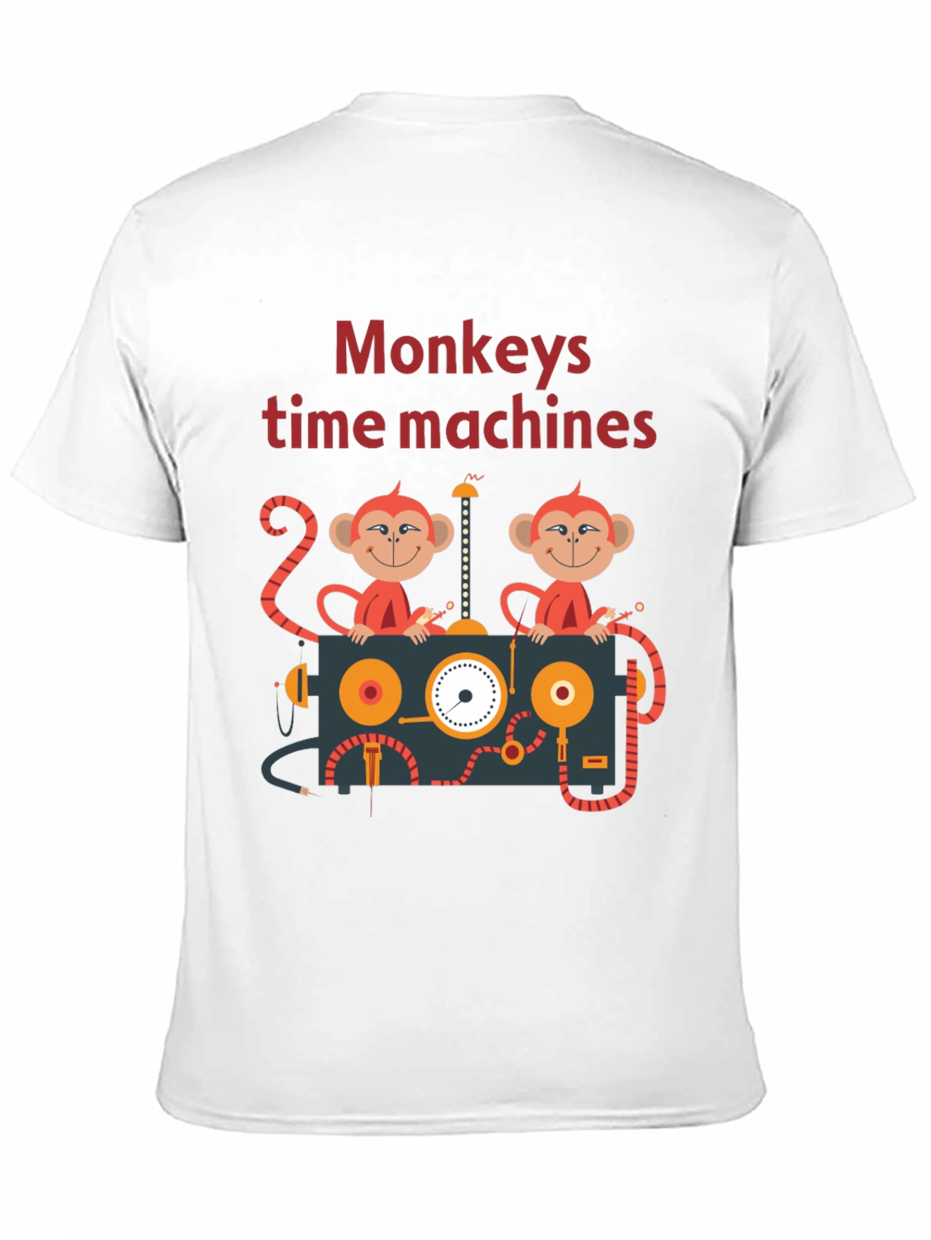 Black Monkeys Time Machines Graphic Tee - Black Cotton T-Shirt view 11