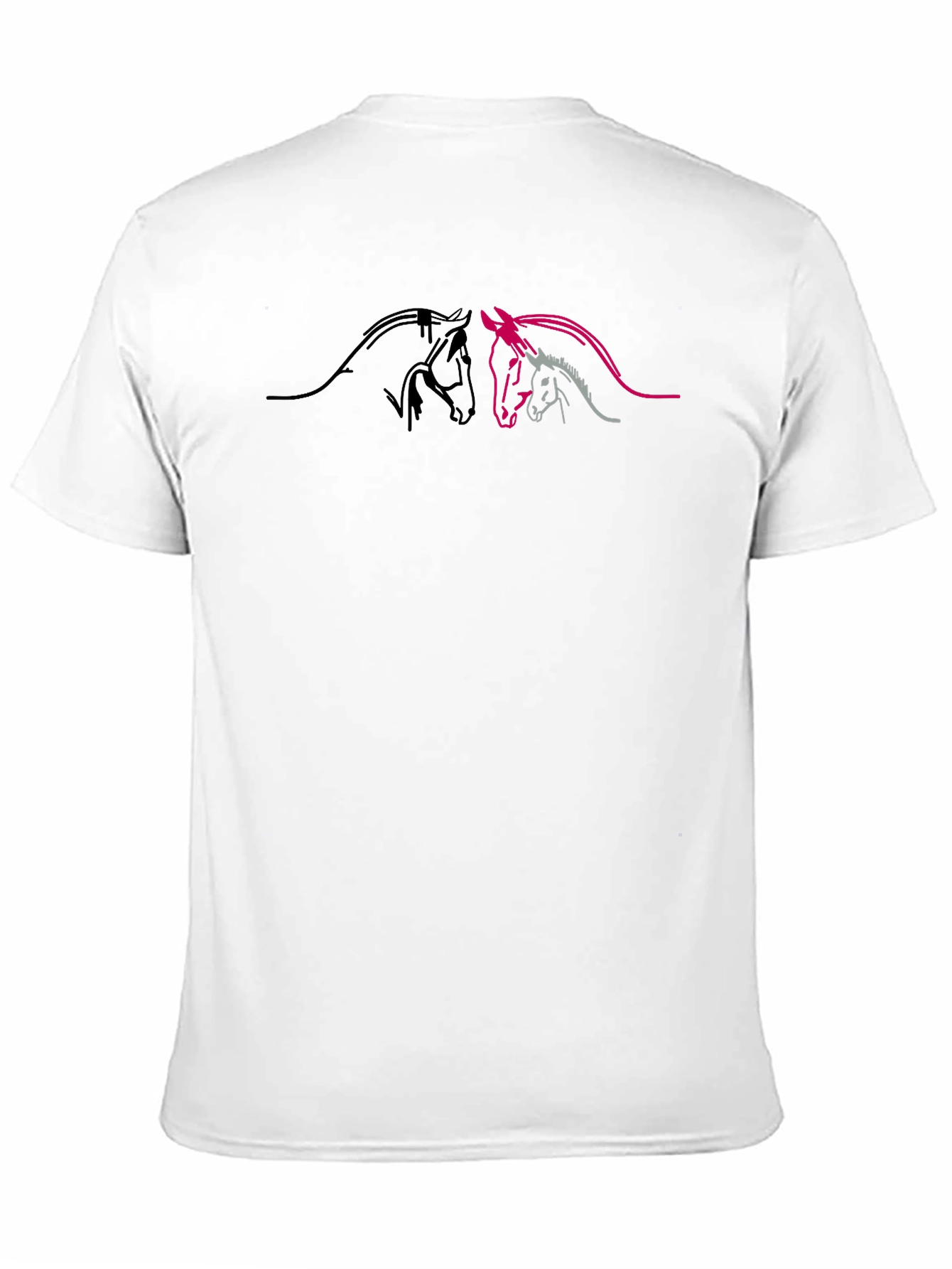 Black Horse Outline Graphic Tee view 11