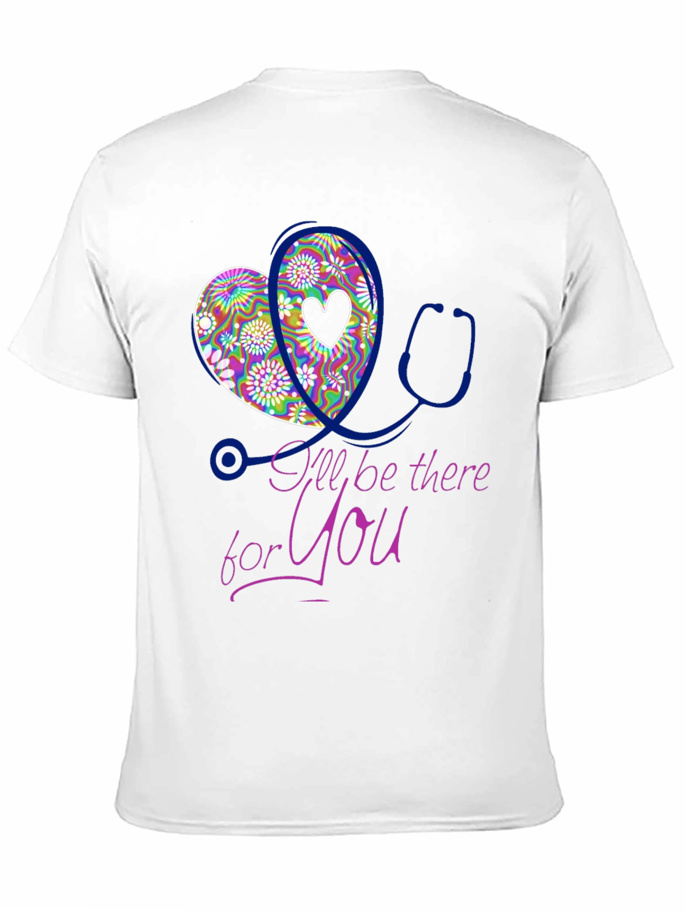 Black Heart Stethoscope Graphic Tee - Nurse Doctor Gift view 11