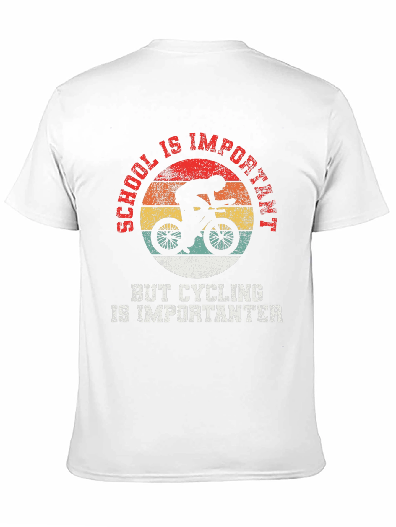 Black Cycling is Importanter T-Shirt view 11