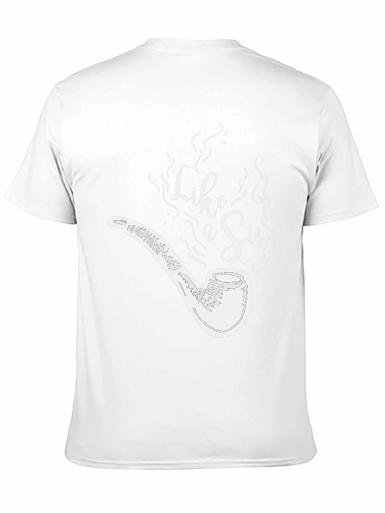 Black Like a Sir Pipe Graphic Black T-Shirt view 11