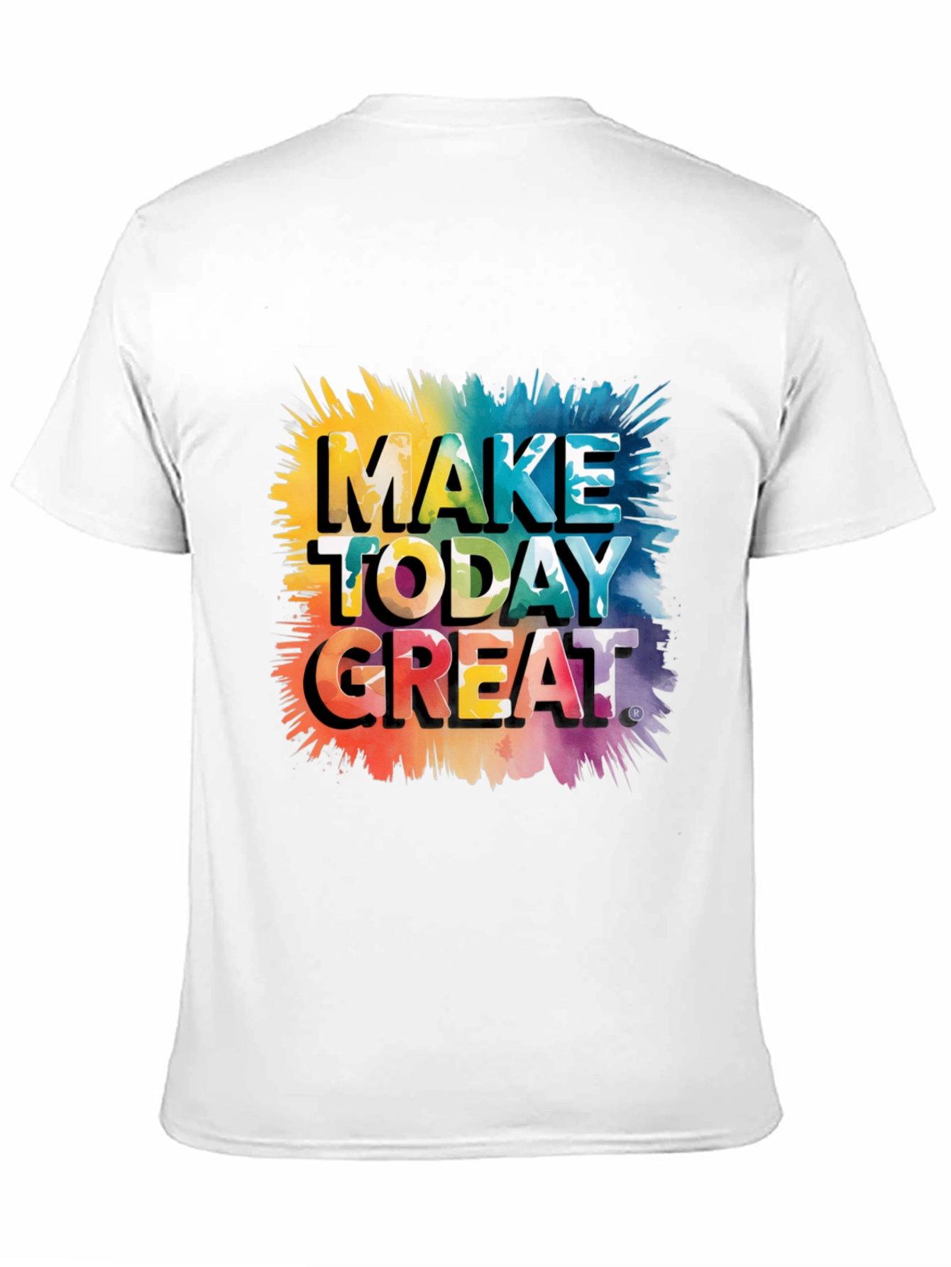 Black Make Today Great Graphic Tee - Black Cotton Blend view 11