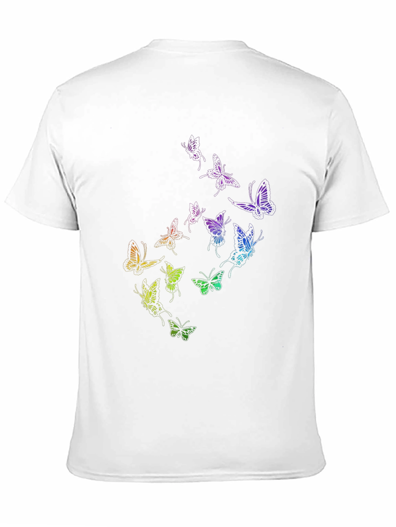 Black Butterfly Graphic Black T-Shirt view 11