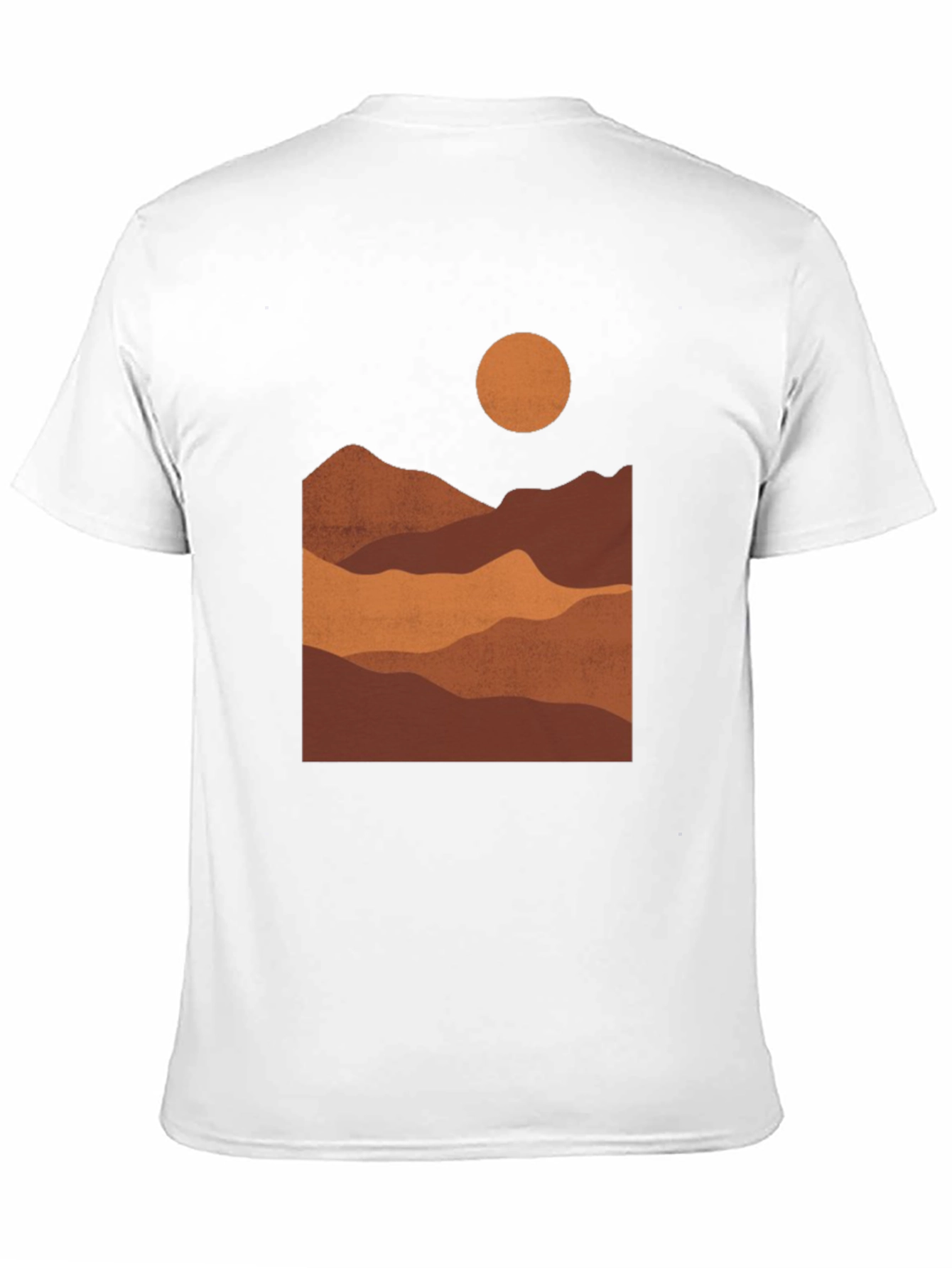 Black Mountains at Sunset Black Graphic Tee view 11
