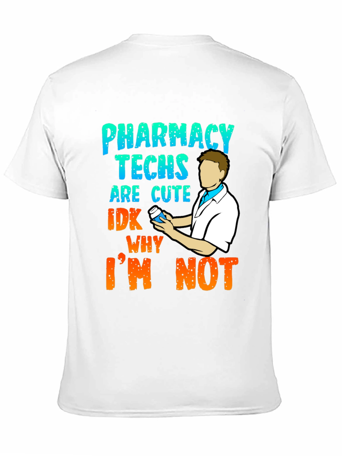 Black Pharmacy Techs are Cute T-Shirt view 11