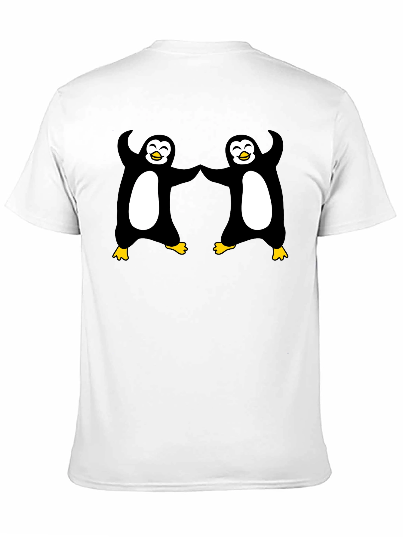 Black Dancing Penguins Black T-Shirt - Cute & Fun view 11