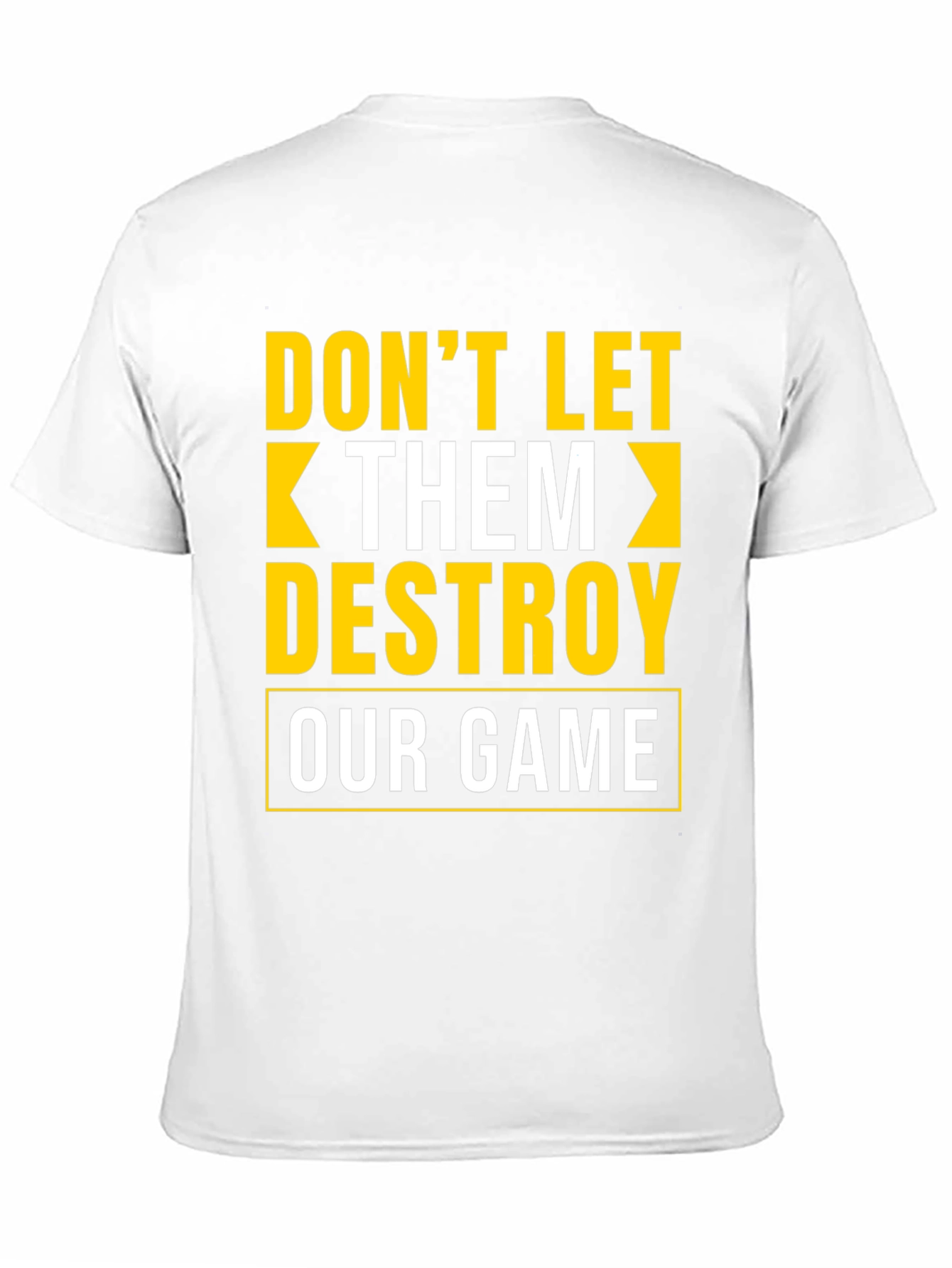 Black Don't Let Them Destroy Our Game Graphic Tee view 11