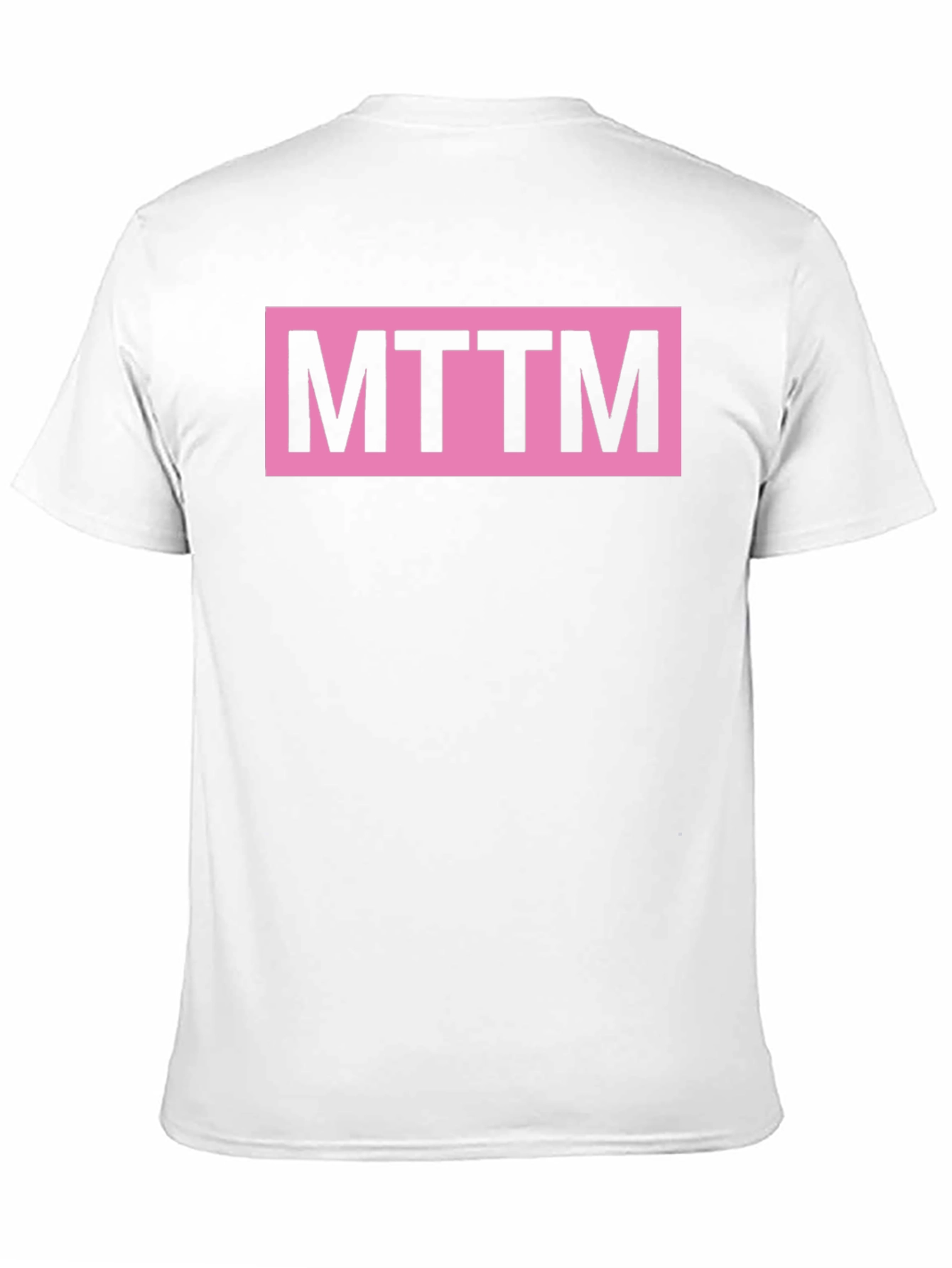 Black MTTM Graphic Tee - Pink Logo on Black Cotton Shirt view 11