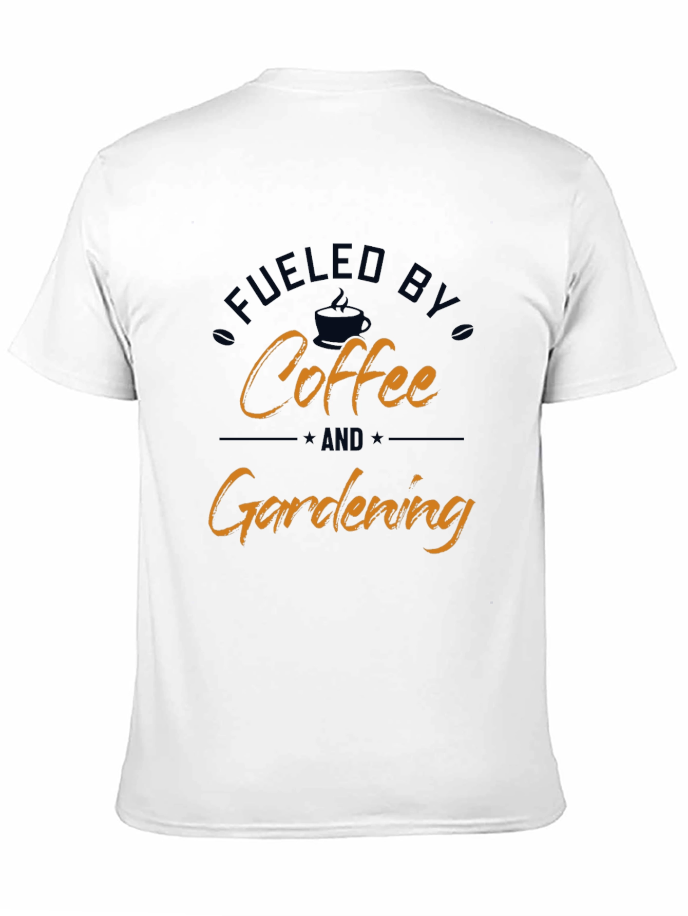Black Fueled By Coffee & Gardening T-Shirt view 11