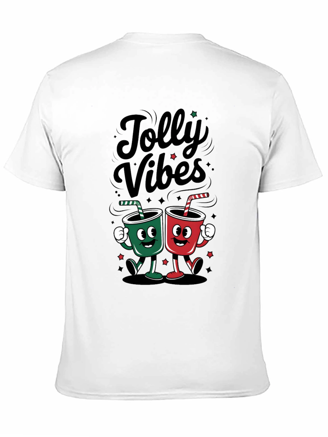 Black Jolly Vibes Graphic Tee view 11