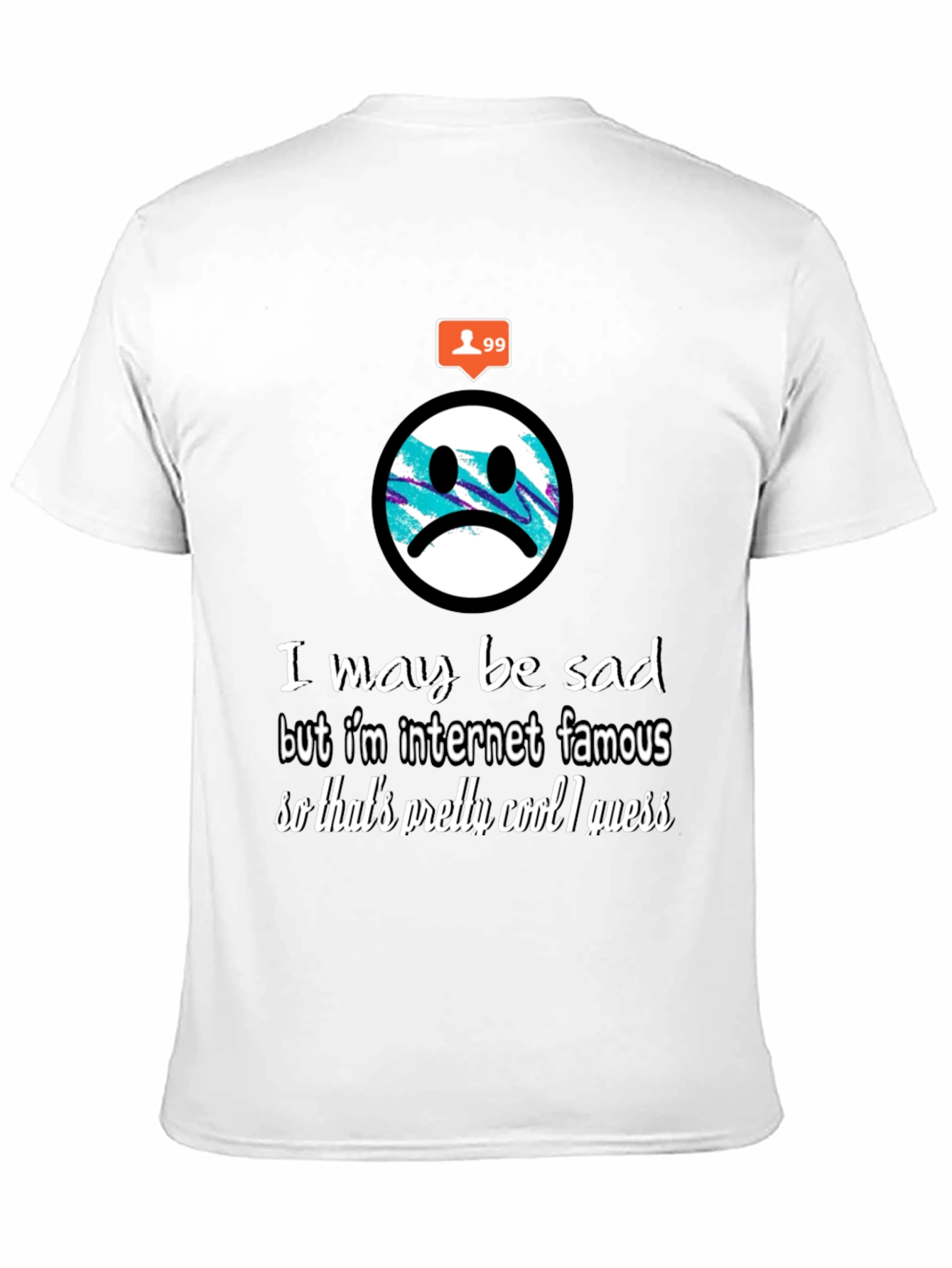 Black Sad But Famous T-Shirt - Trendy Graphic Tee view 11