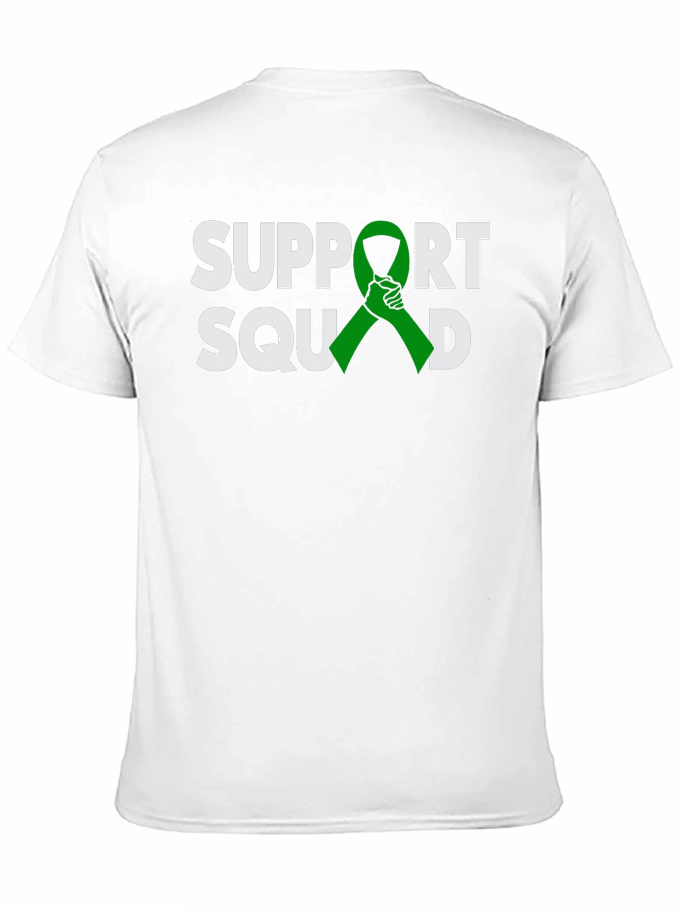 Black Support Squad Green Ribbon Graphic T-Shirt view 11