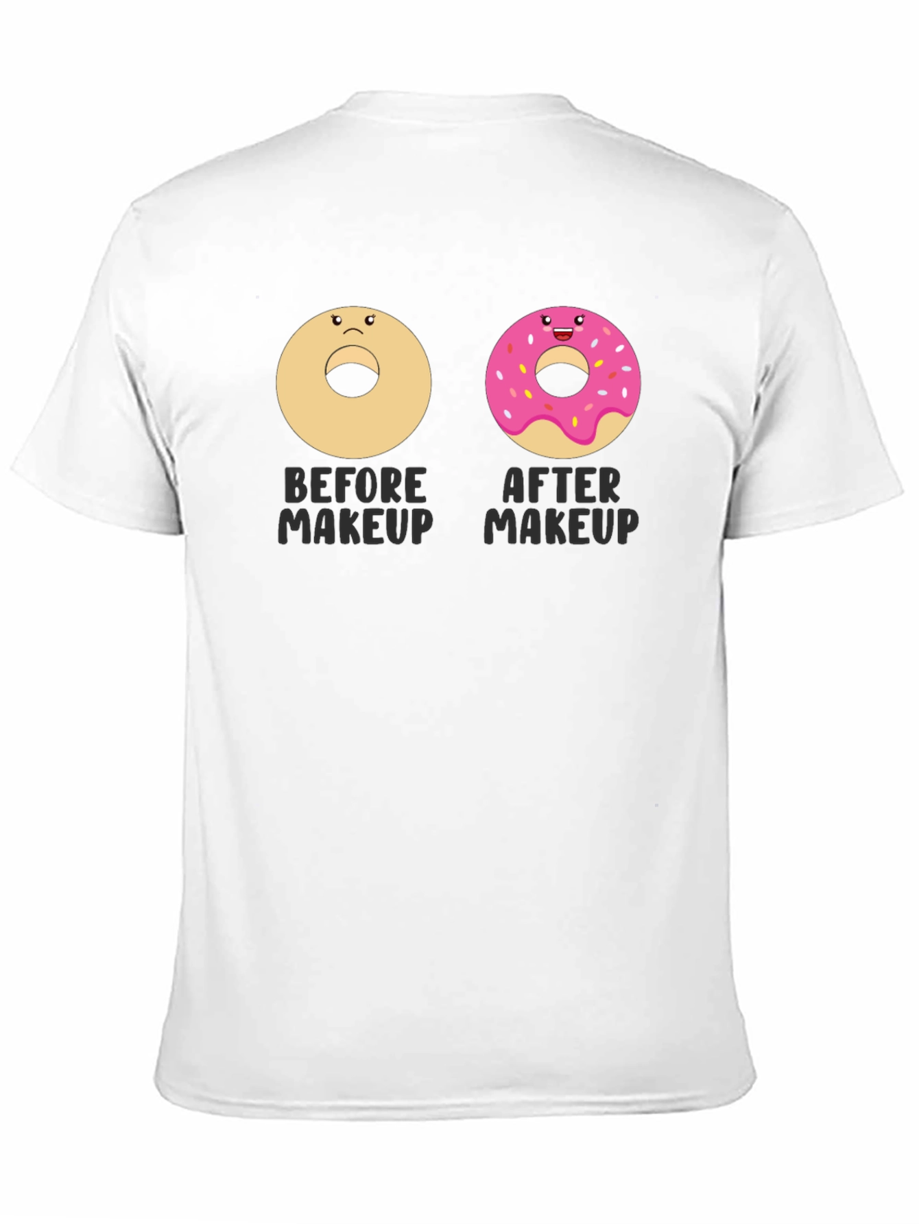 Black Donut Makeup Funny T-Shirt, Graphic Tee view 11