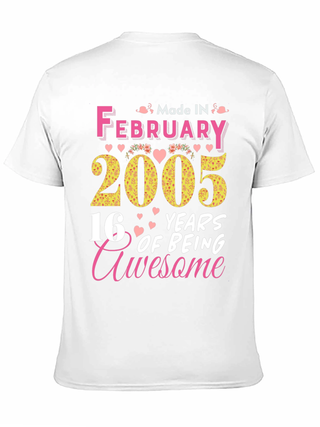 Black February 2005 16 Years Awesome T-Shirt view 11