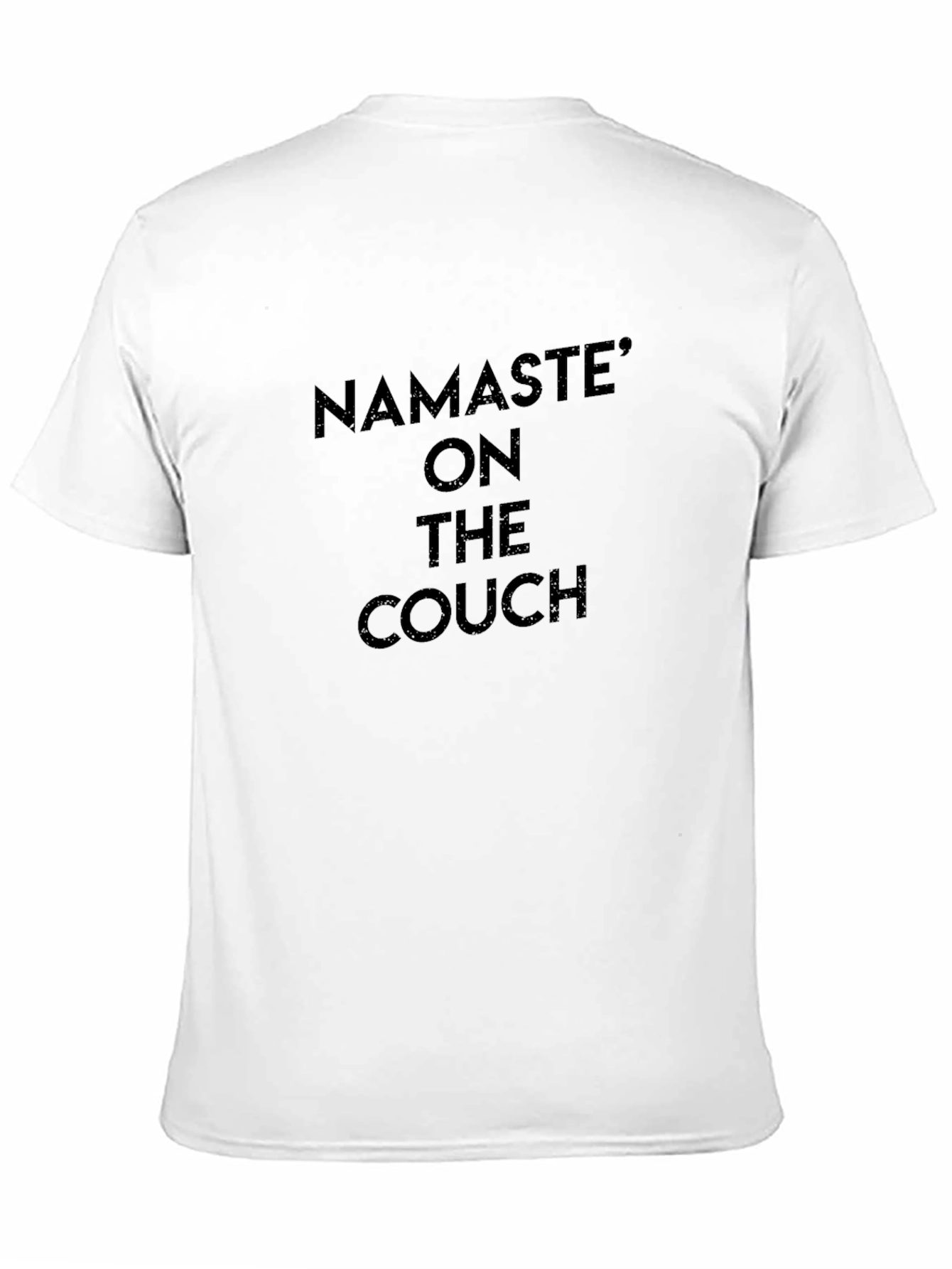 Black Namaste On The Couch Black Graphic Tee view 11