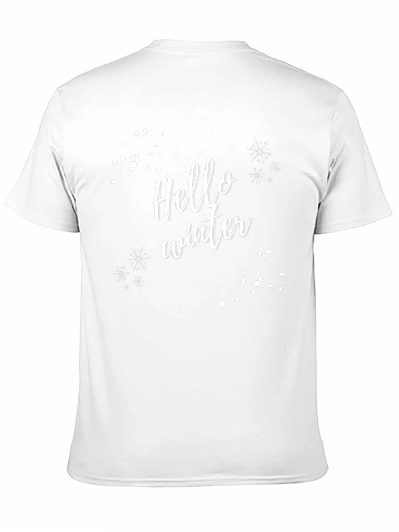 Black Hello Winter Black T-Shirt view 11