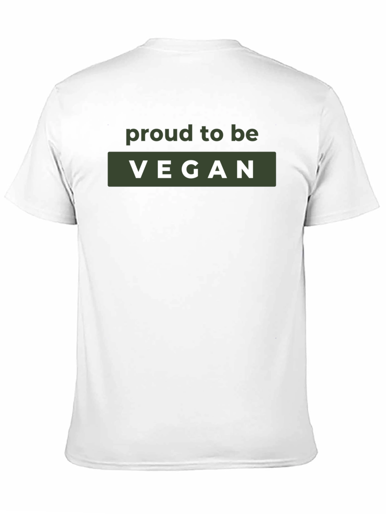Black Proud Vegan Graphic T-Shirt - Unisex view 11