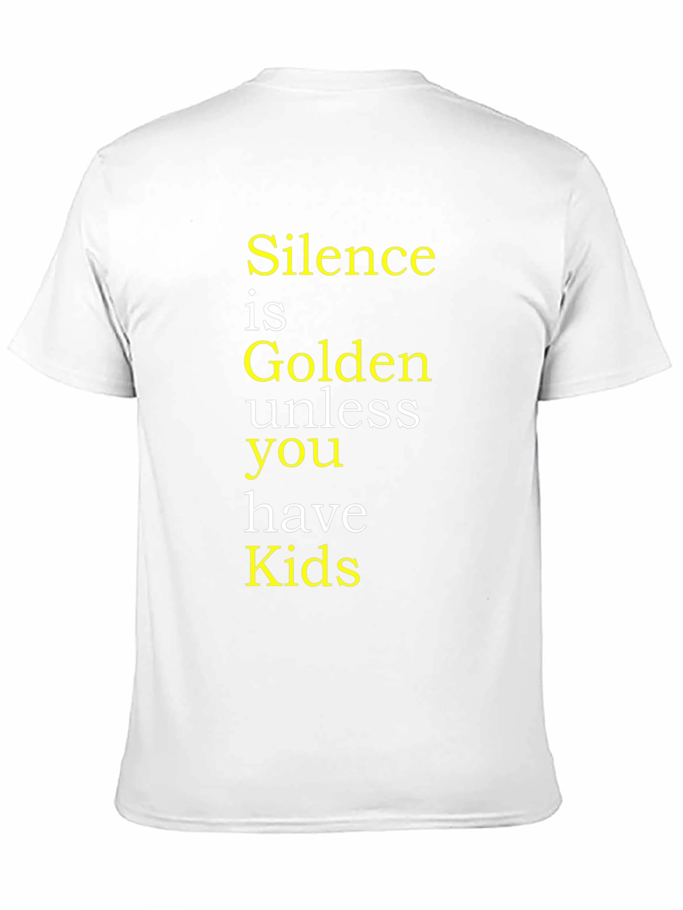 Black Silence is Golden T-Shirt - Funny Parent Tee view 11