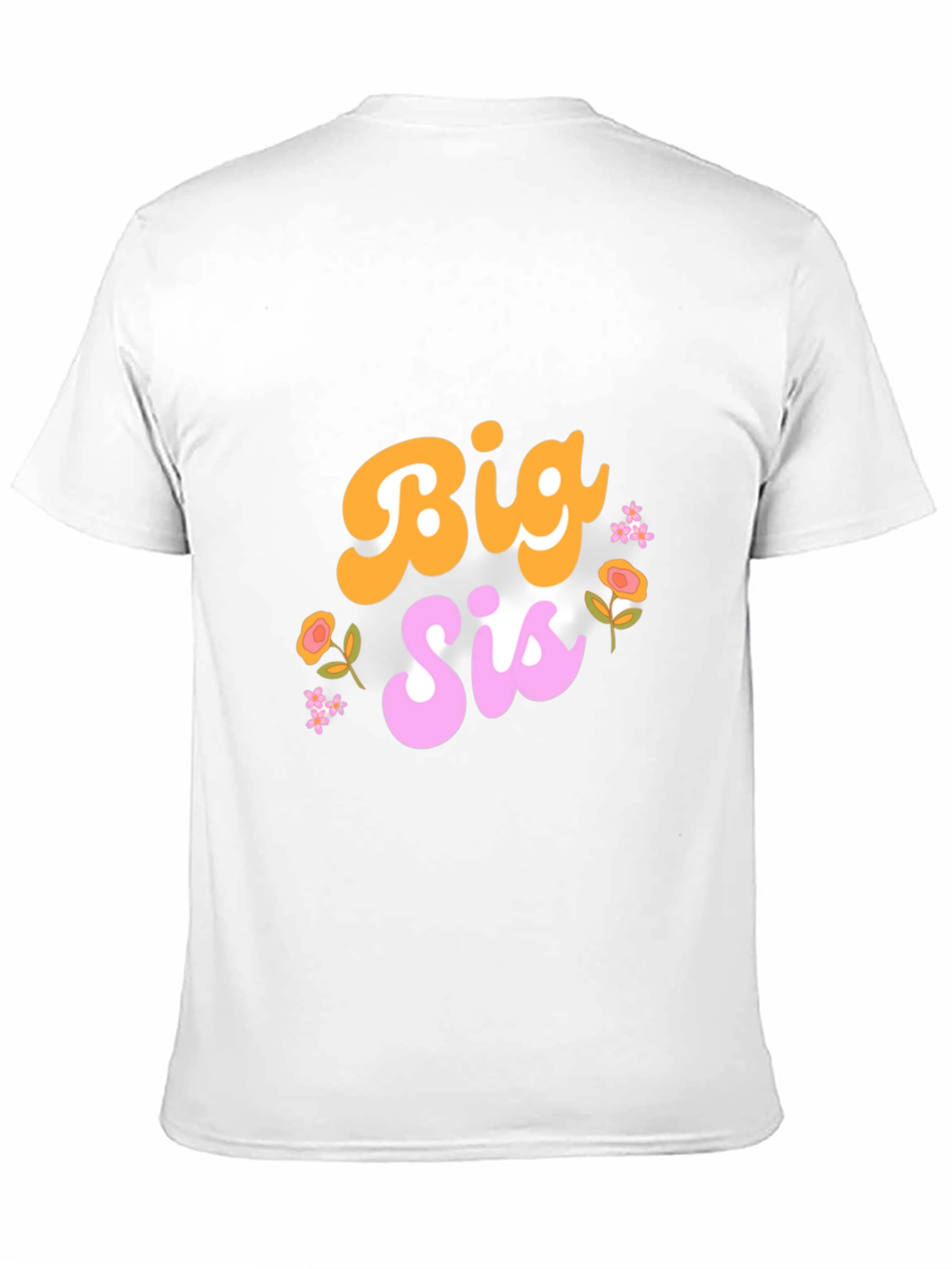 Black Big Sis Floral Graphic Tee view 11